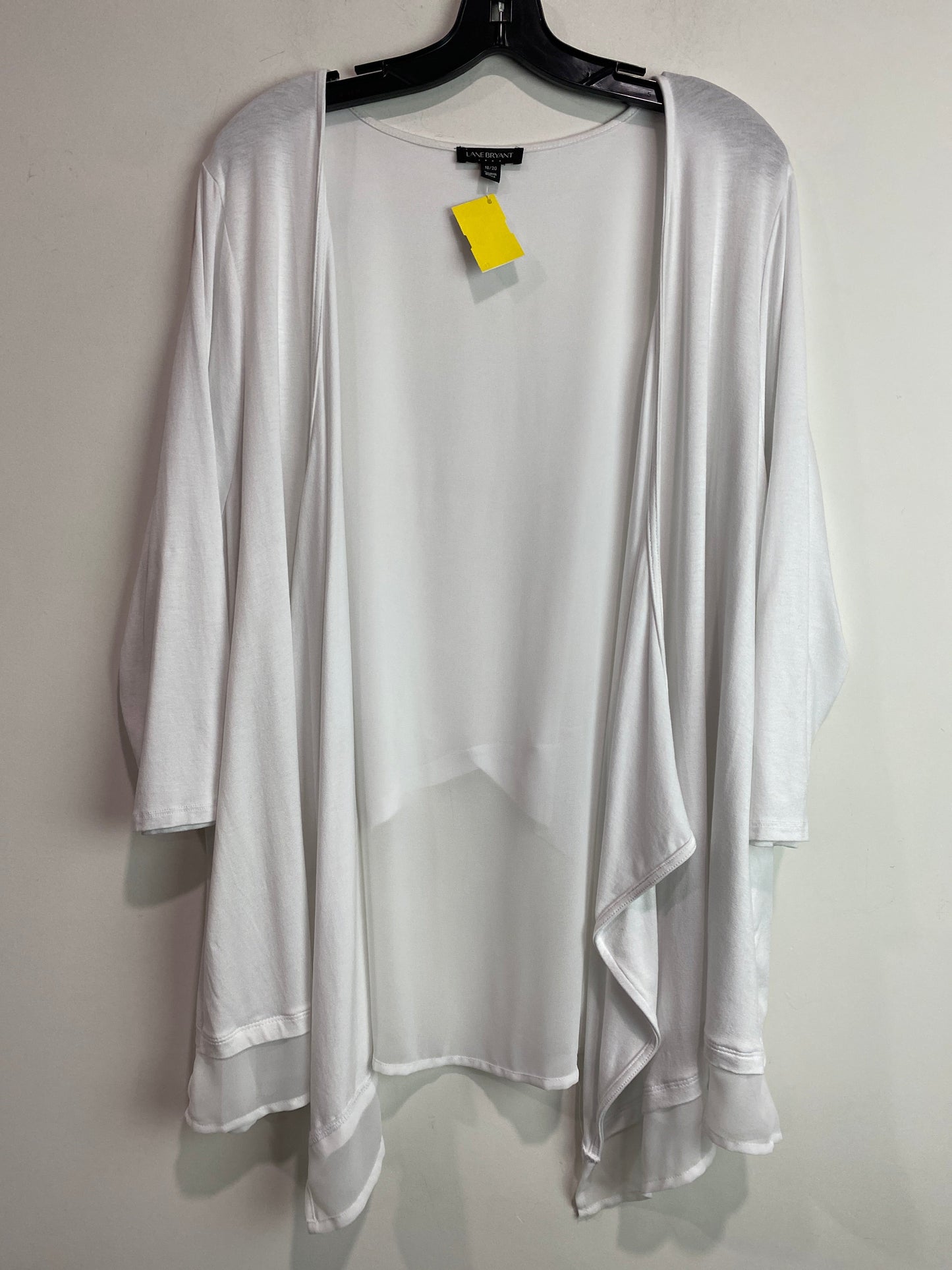 Cardigan By Lane Bryant In White, Size: 1x