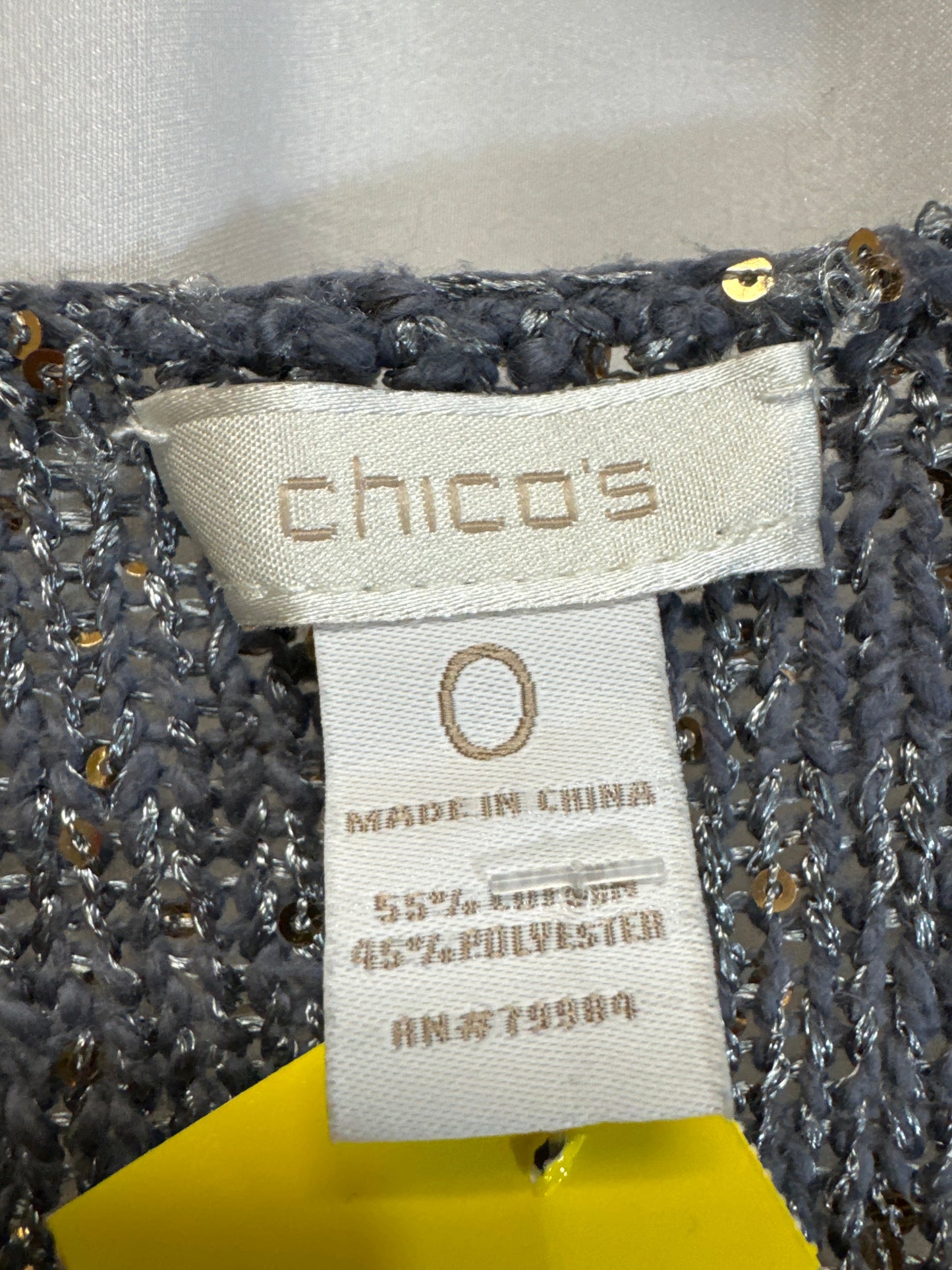 Sweater By Chicos In Grey, Size: S