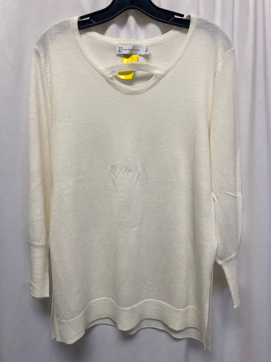 Sweater By New York And Co In White, Size: S