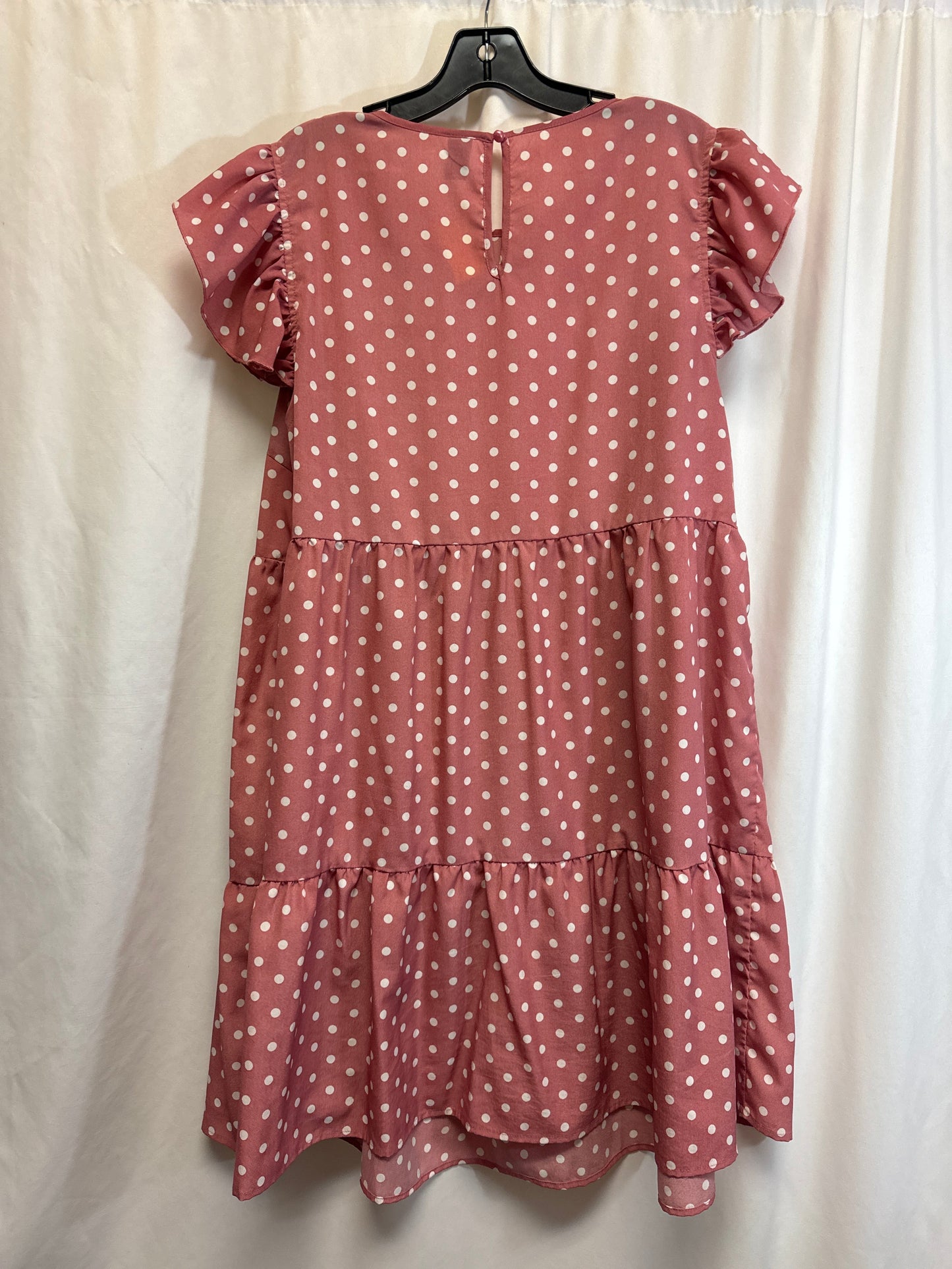 Dress Casual Midi By Clothes Mentor In Pink, Size: 2x