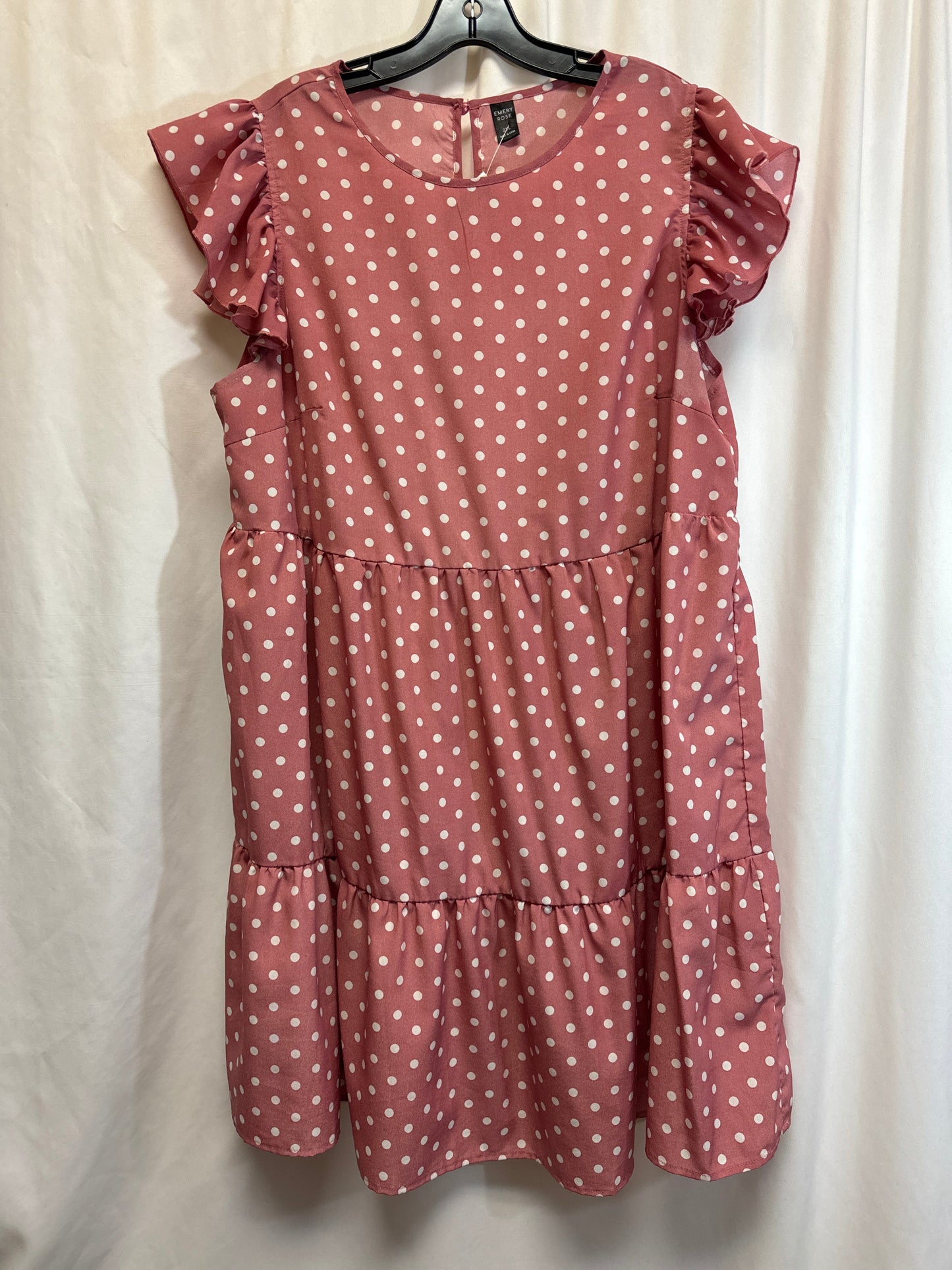 Dress Casual Midi By Clothes Mentor In Pink, Size: 2x