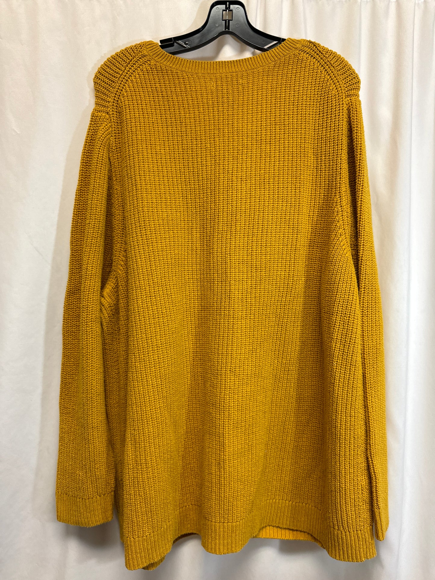 Sweater By Croft And Barrow In Yellow, Size: 3x