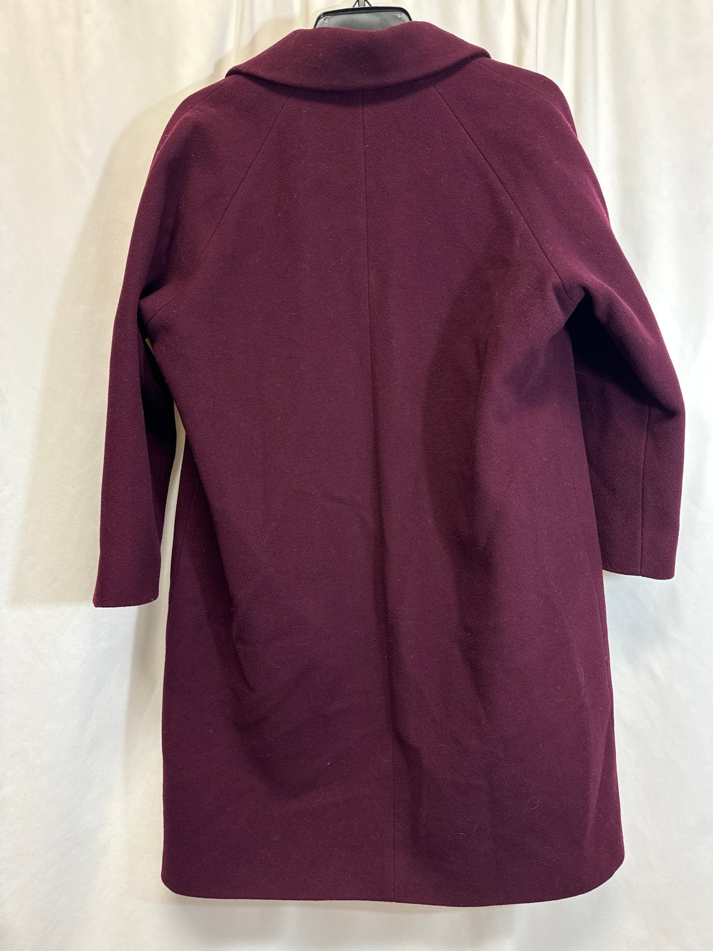 Coat Wool By Clothes Mentor In Purple, Size: M