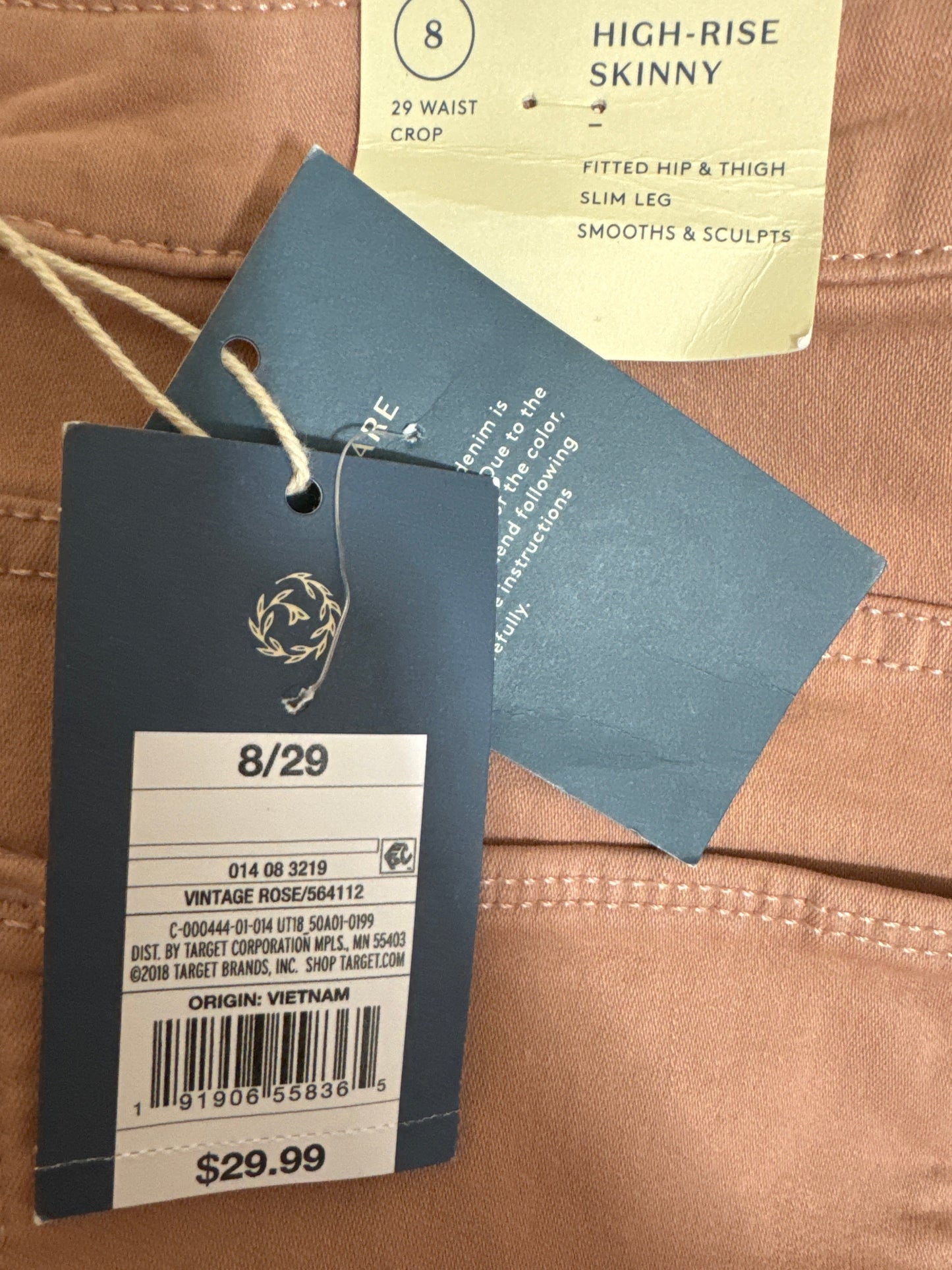 Jeans Skinny By Universal Thread In Beige, Size: 8