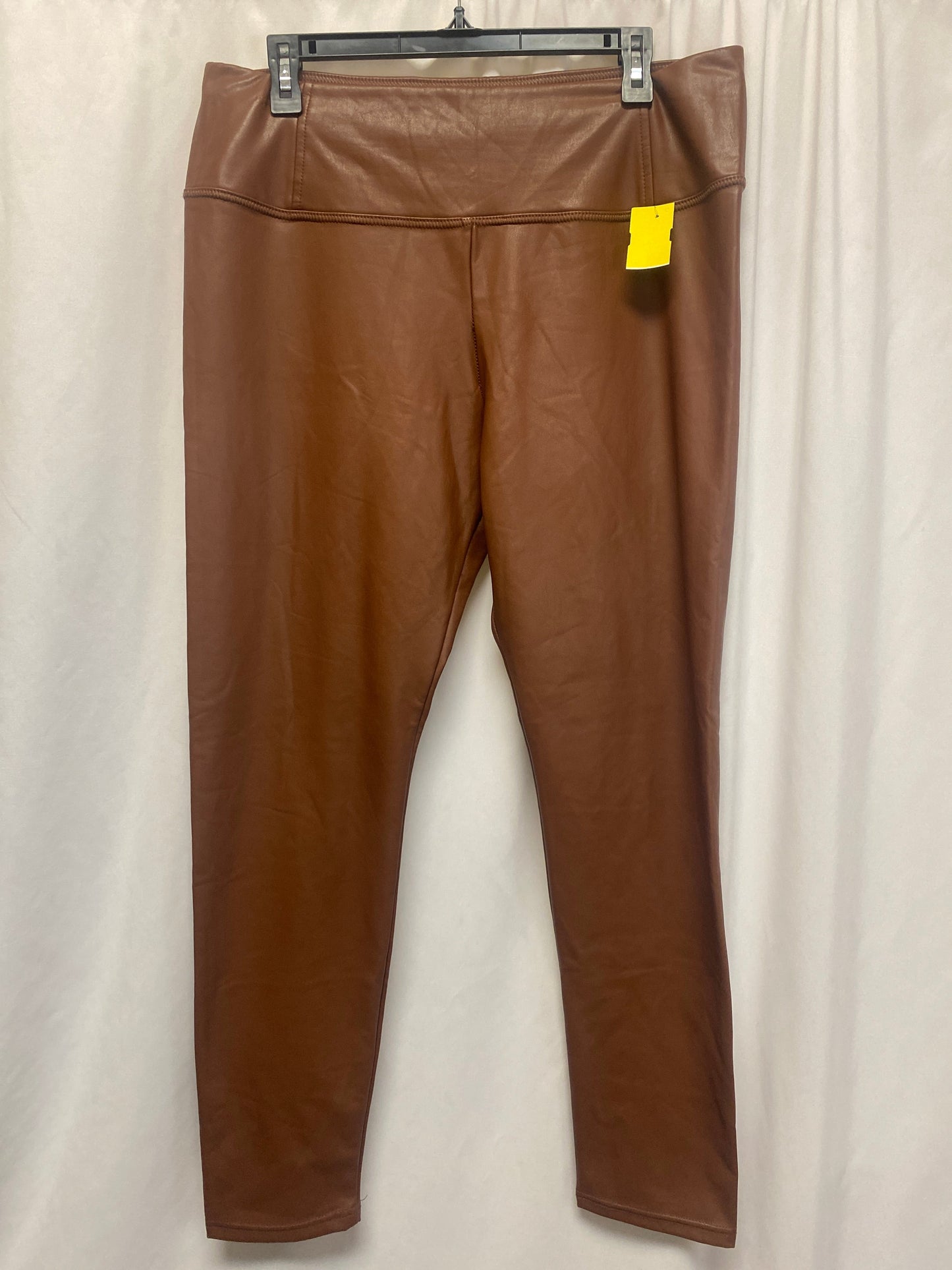 Pants Leggings By Clothes Mentor In Brown, Size: Xl