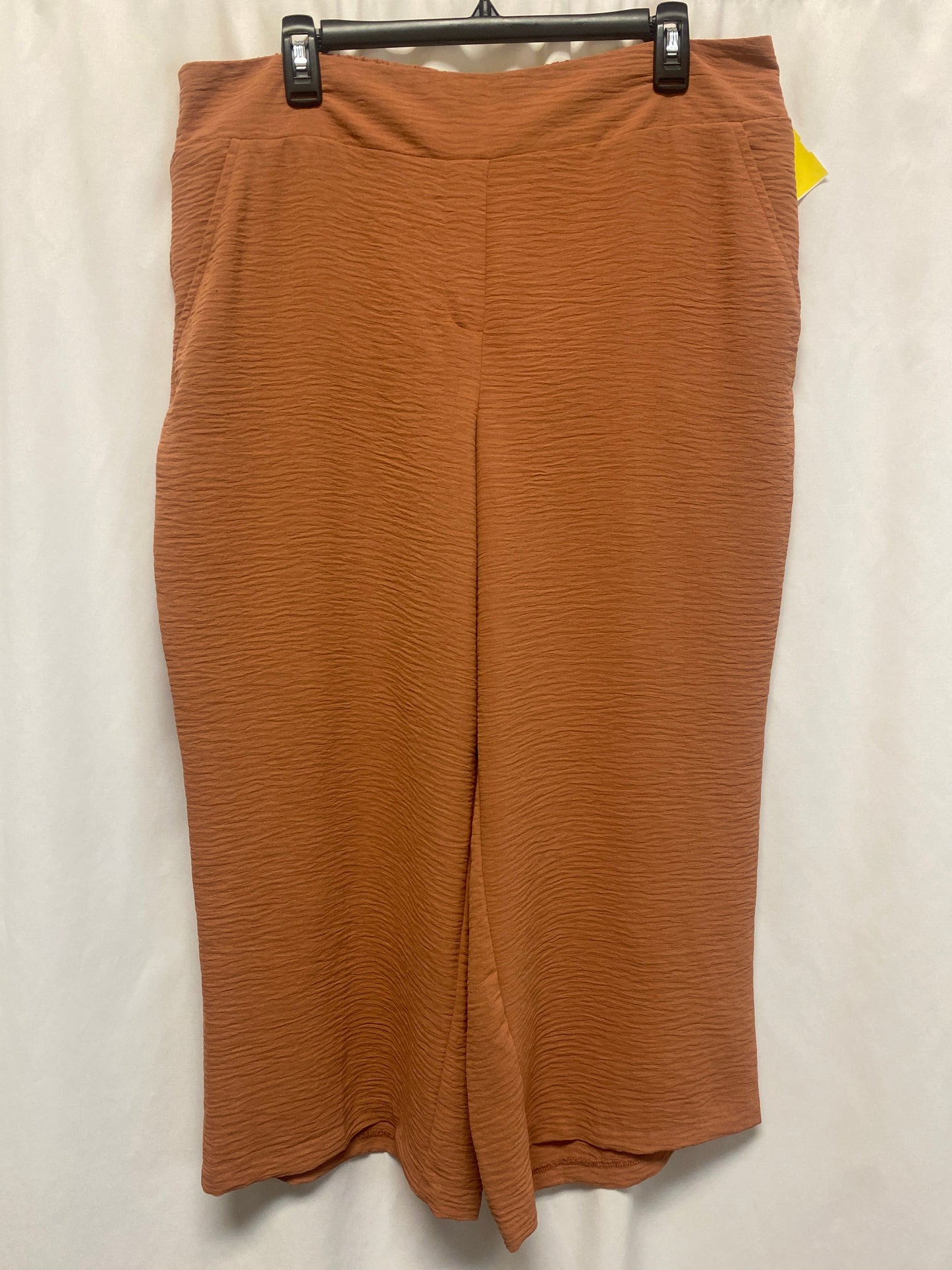 Pants Wide Leg By Nine West In Brown, Size: L