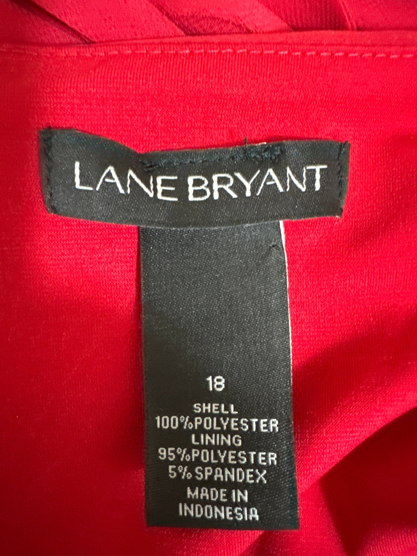 Skirt Midi By Lane Bryant In Red, Size: 18