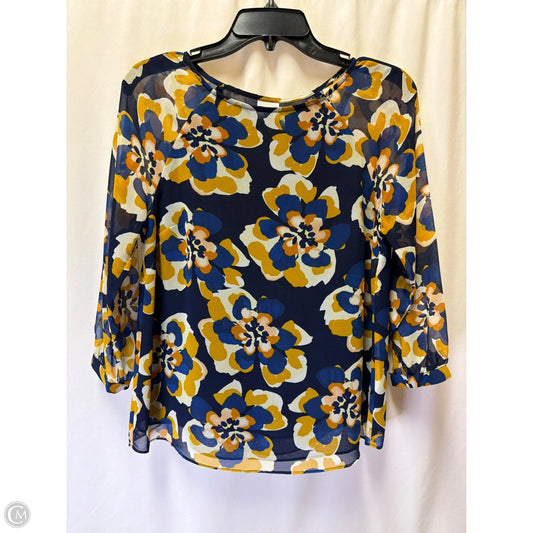 Top Long Sleeve By Cabi In Blue, Size: Xs