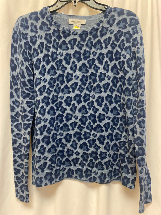 Top Long Sleeve By Liz Claiborne In Blue, Size: S