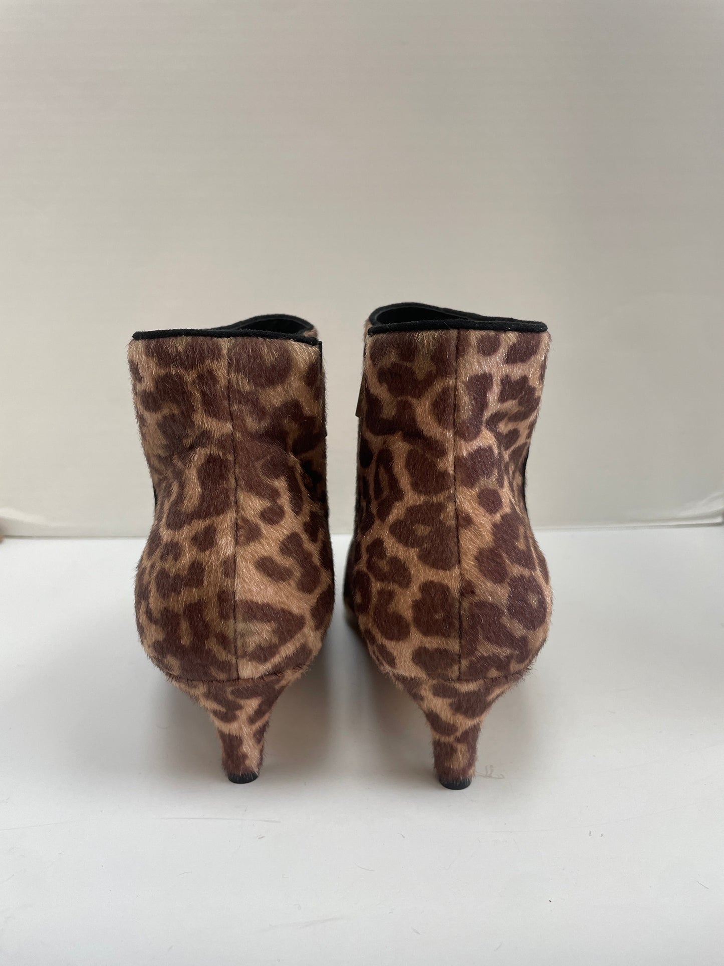 Boots Ankle Heels By Comfortview In Animal Print, Size: 12