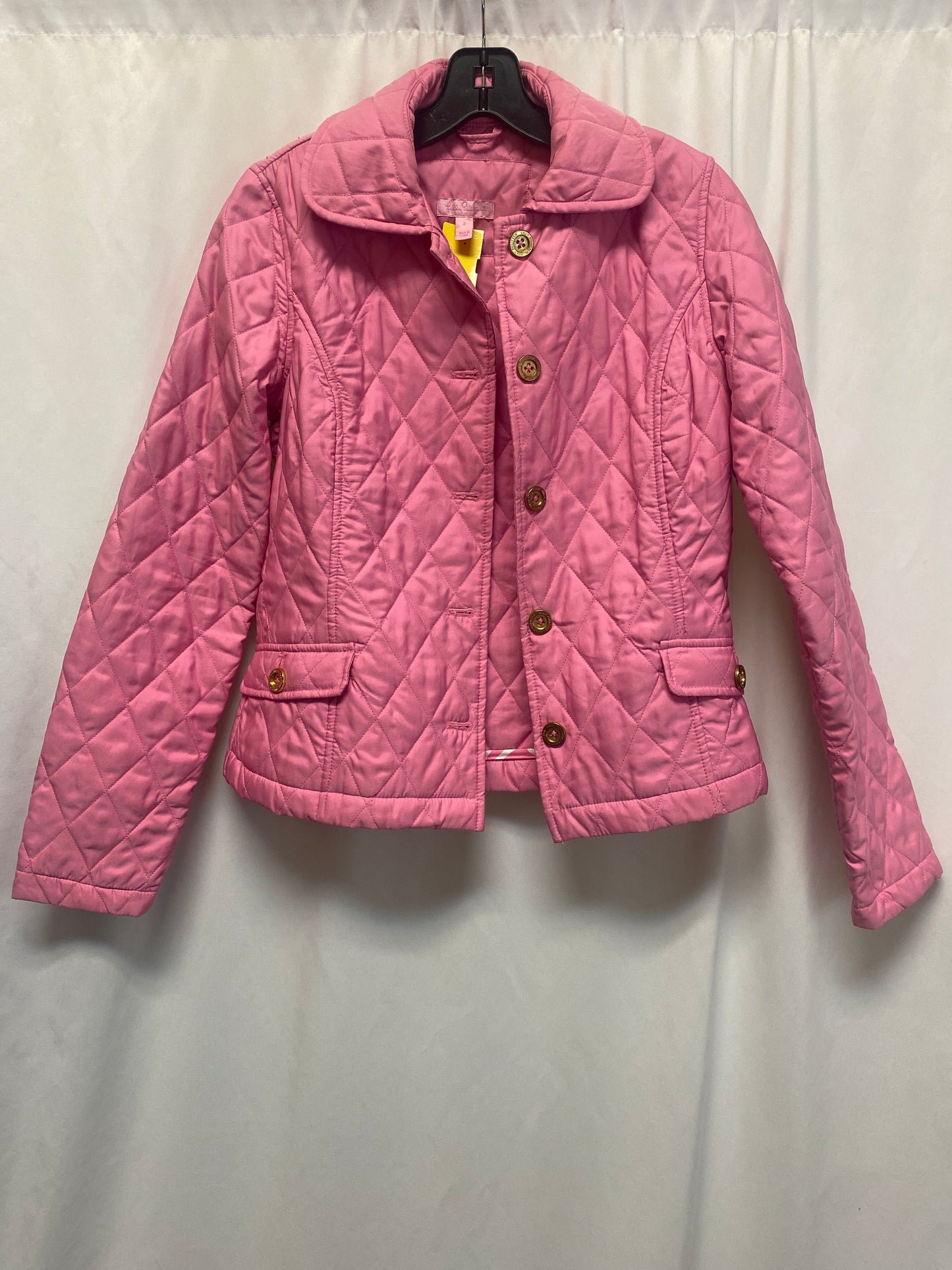 Coat Puffer & Quilted By Lilly Pulitzer In Pink, Size: Xs