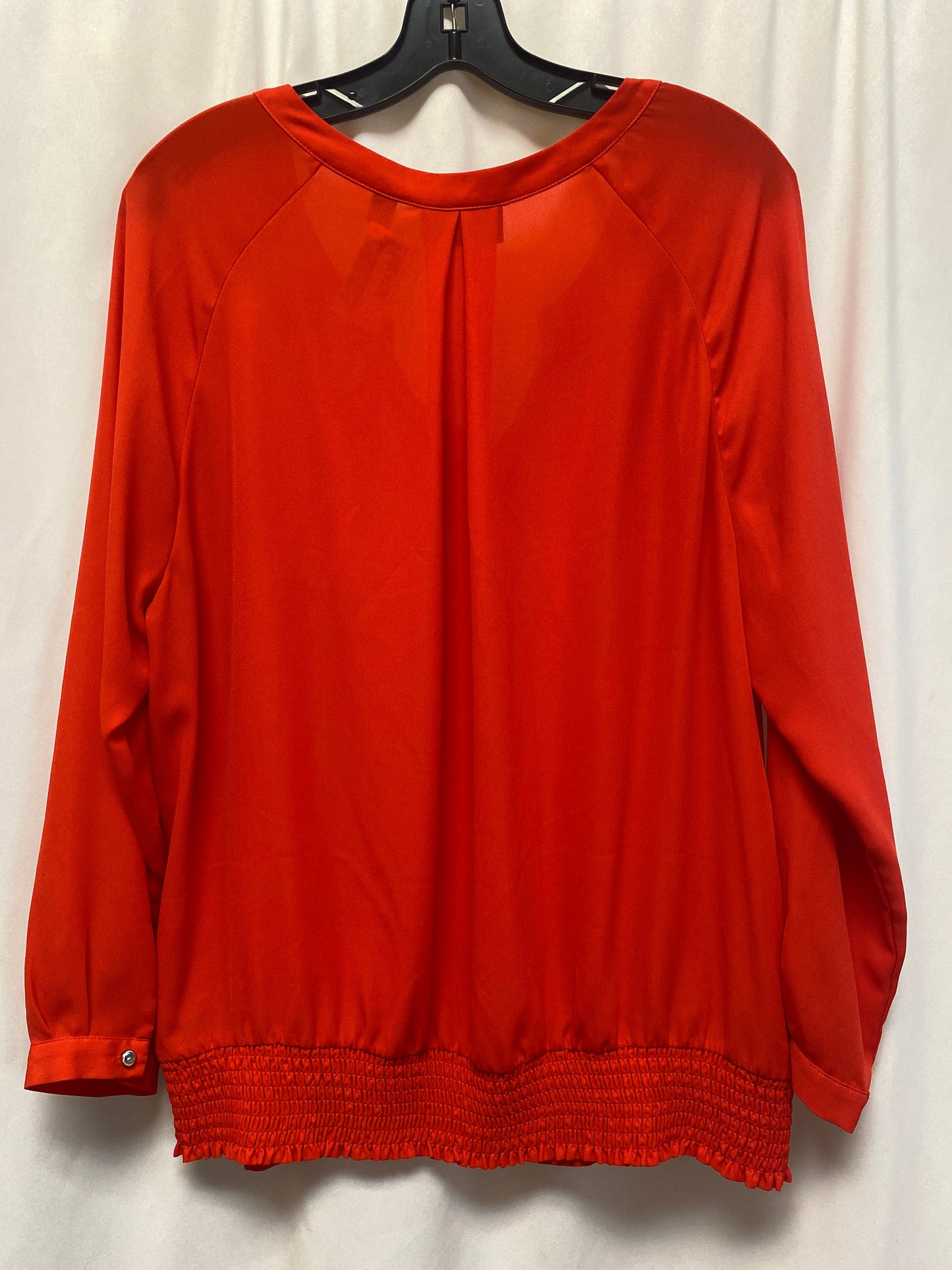 Top Long Sleeve By New York And Co In Red, Size: Xl