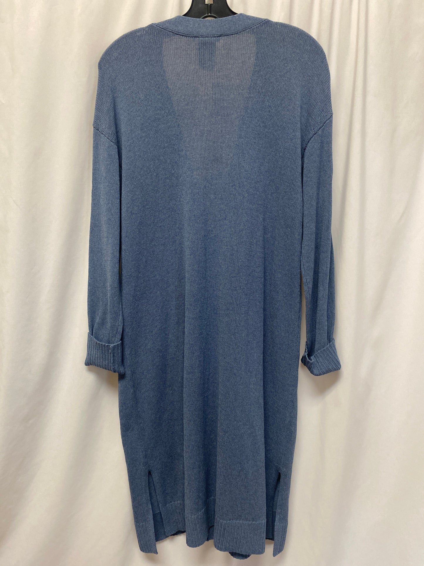 Sweater Cardigan By Talbots In Blue, Size: M