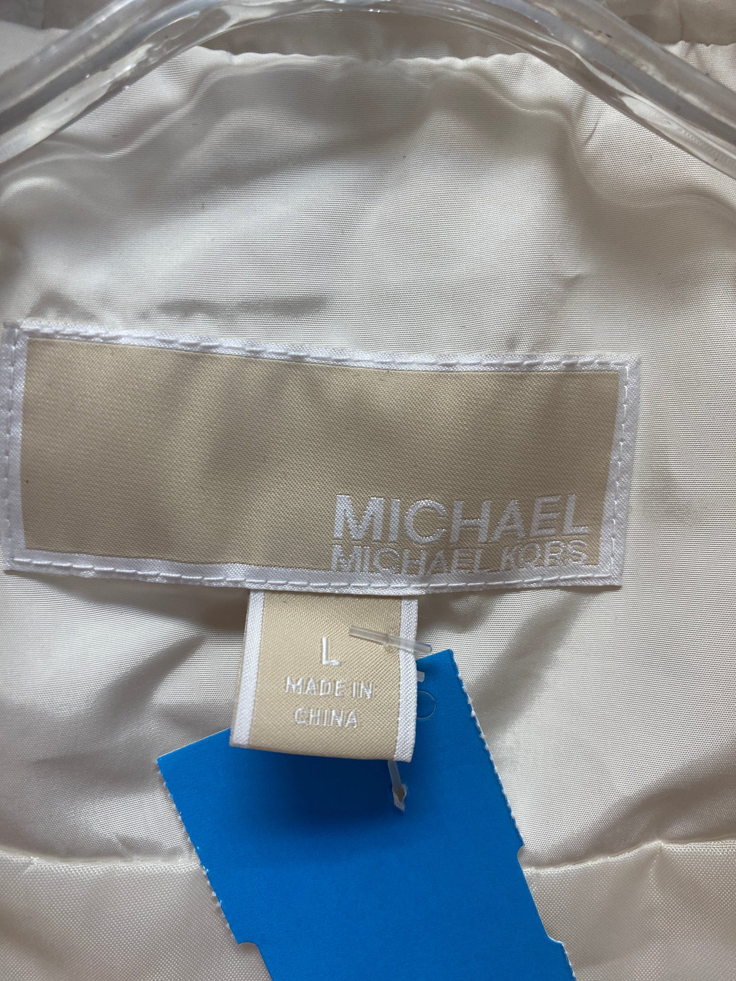 Vest Puffer & Quilted By Michael By Michael Kors In Cream, Size: L