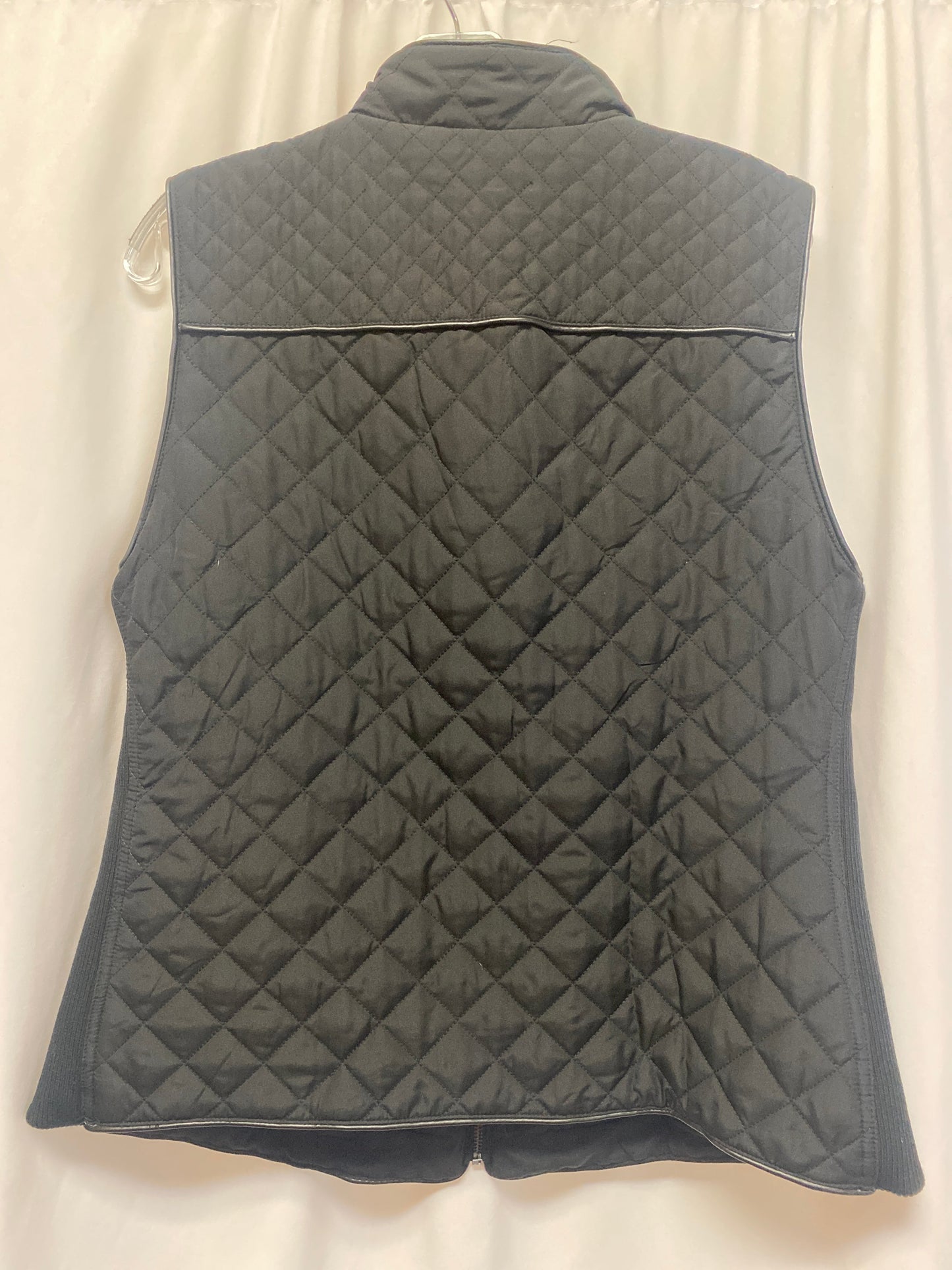 Vest Puffer & Quilted By Chicos In Black, Size: L