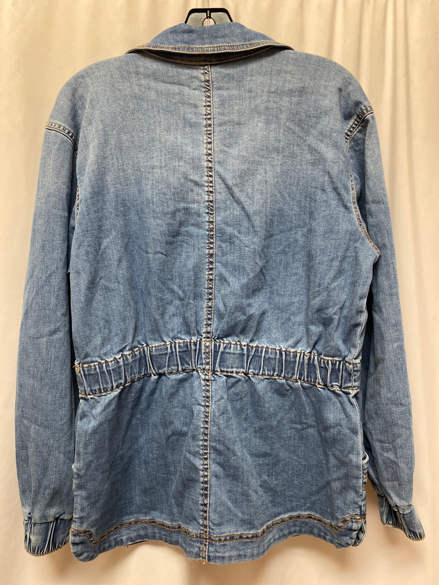 Jacket Denim By Knox Rose In Blue Denim, Size: L