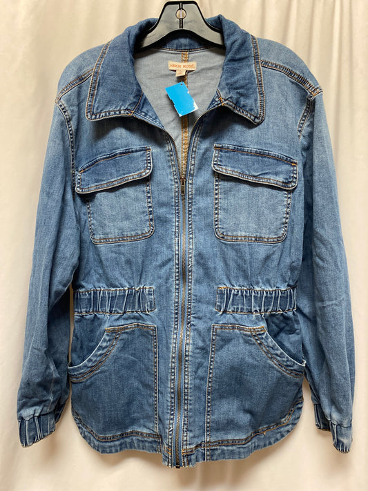 Jacket Denim By Knox Rose In Blue Denim, Size: L