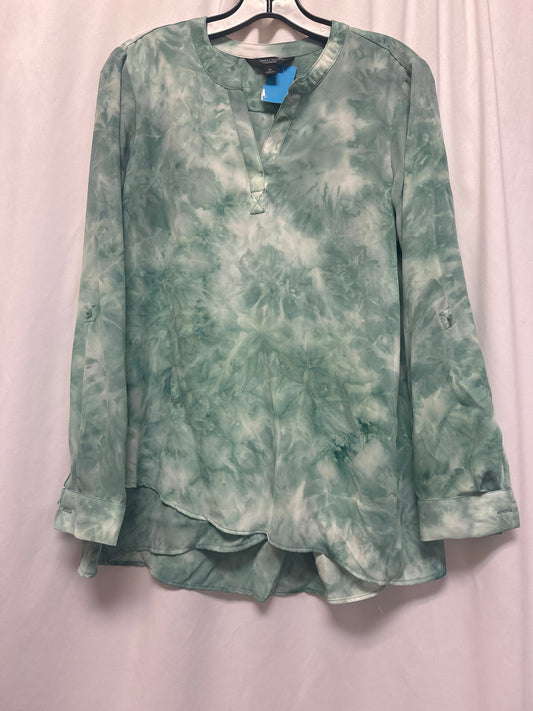 Top Long Sleeve By Simply Vera In Green, Size: M