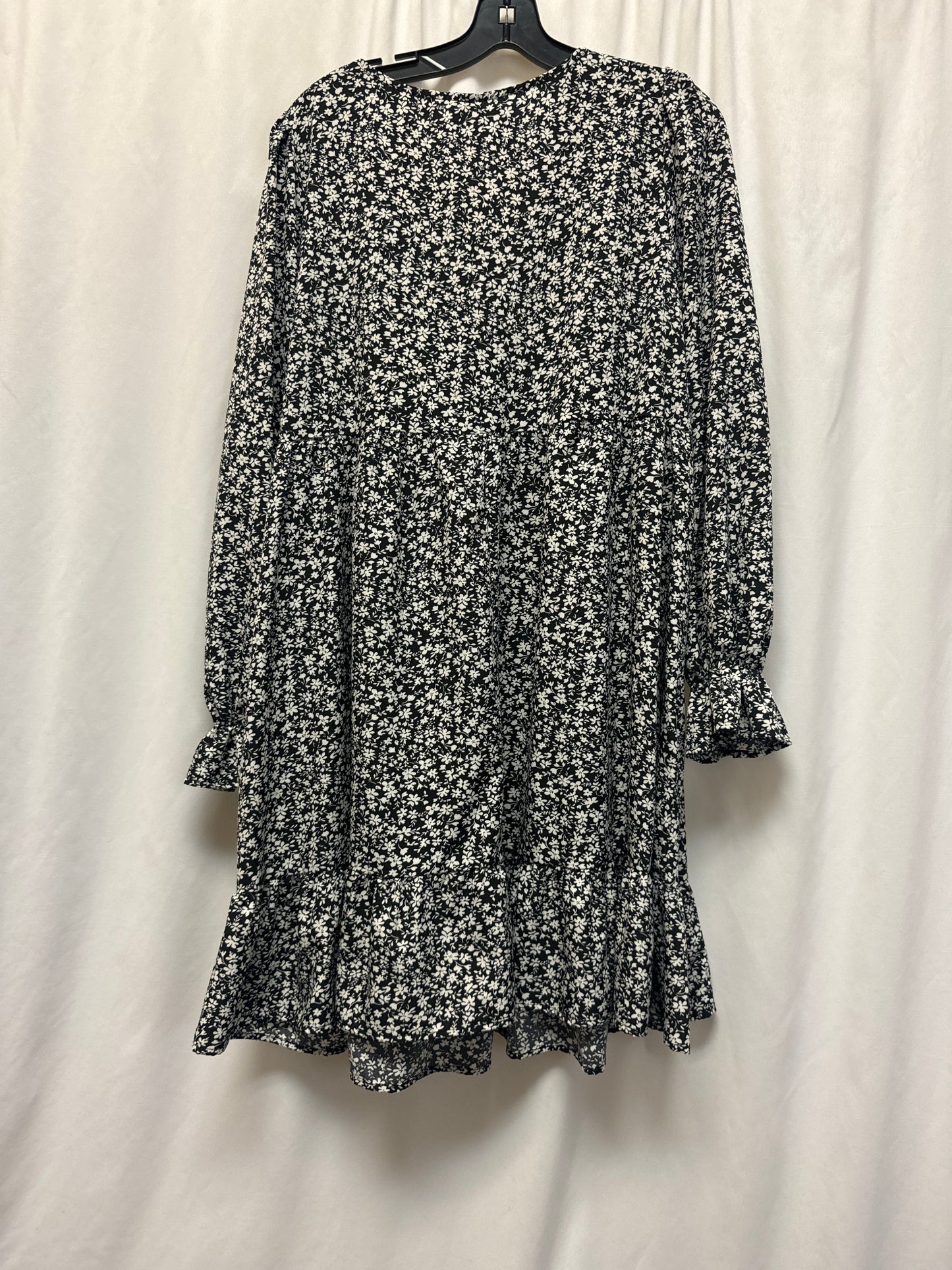 Dress Casual Midi By Scoop In Black & White, Size: 2x