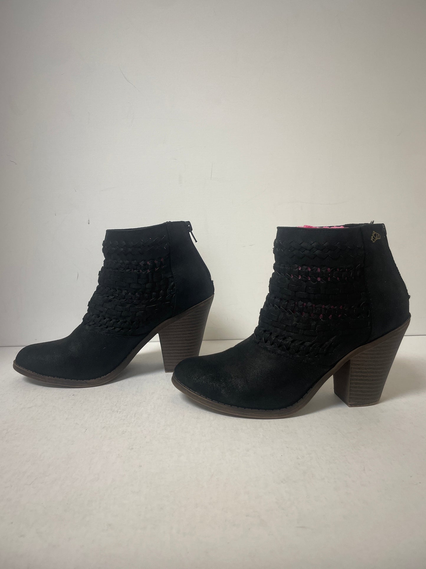 Boots Ankle Heels By Fergalicious In Black, Size: 9