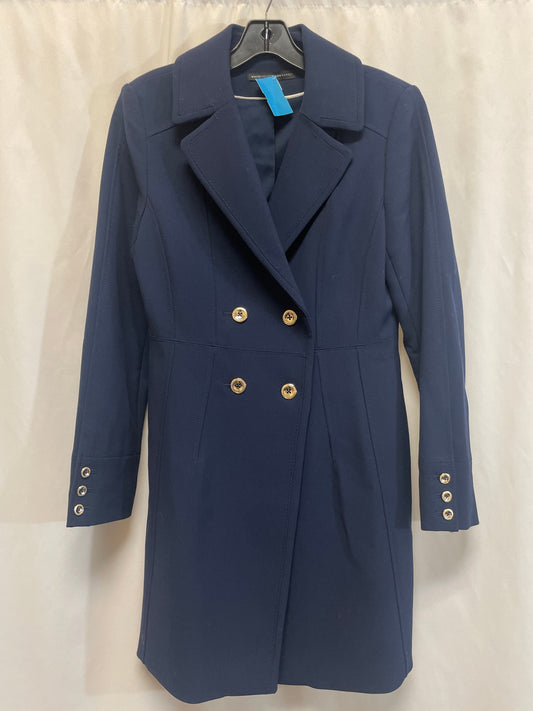 Coat Trench Coat By White House Black Market In Blue, Size: S