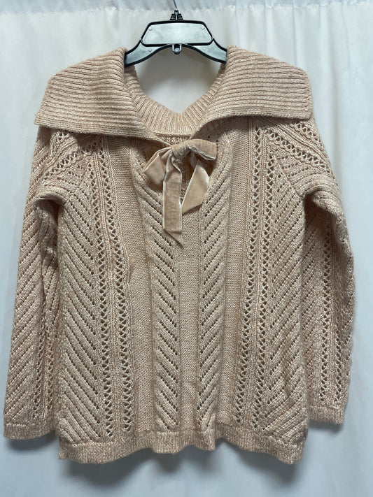 Sweater By White House Black Market In Peach, Size: Mp