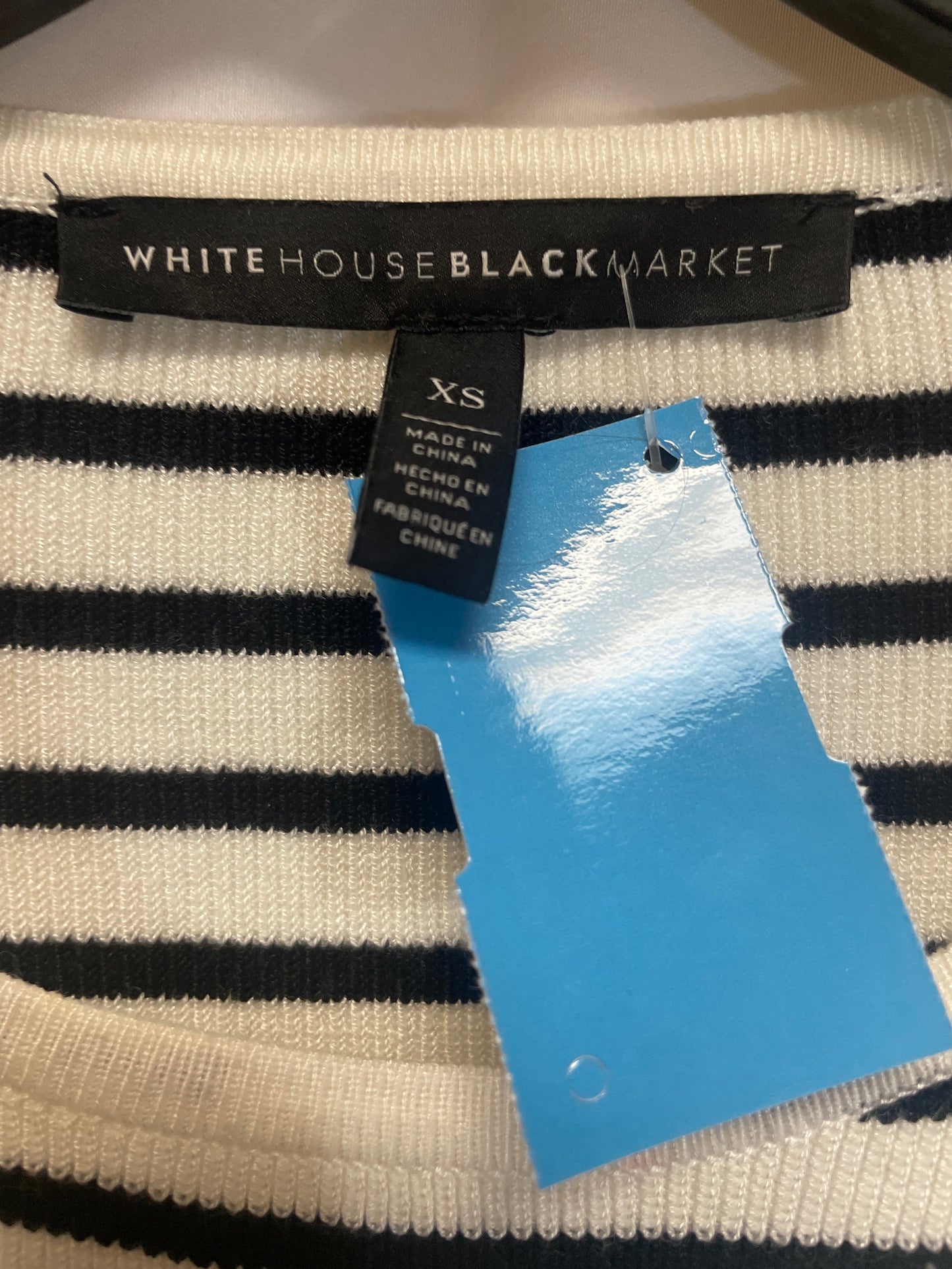 Sweater By White House Black Market In Black & White, Size: Xs