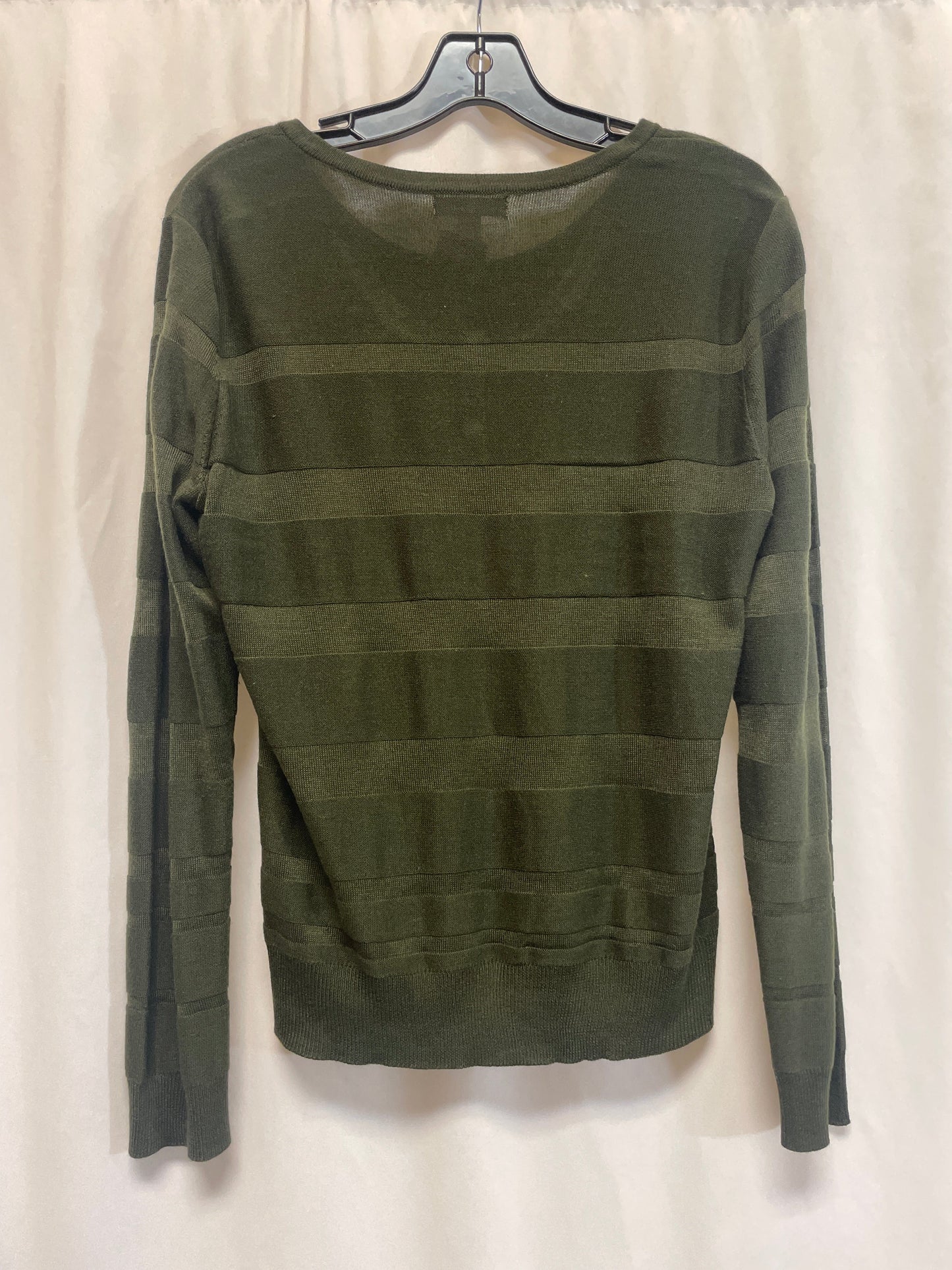 Sweater Cardigan By New York And Co In Green, Size: L