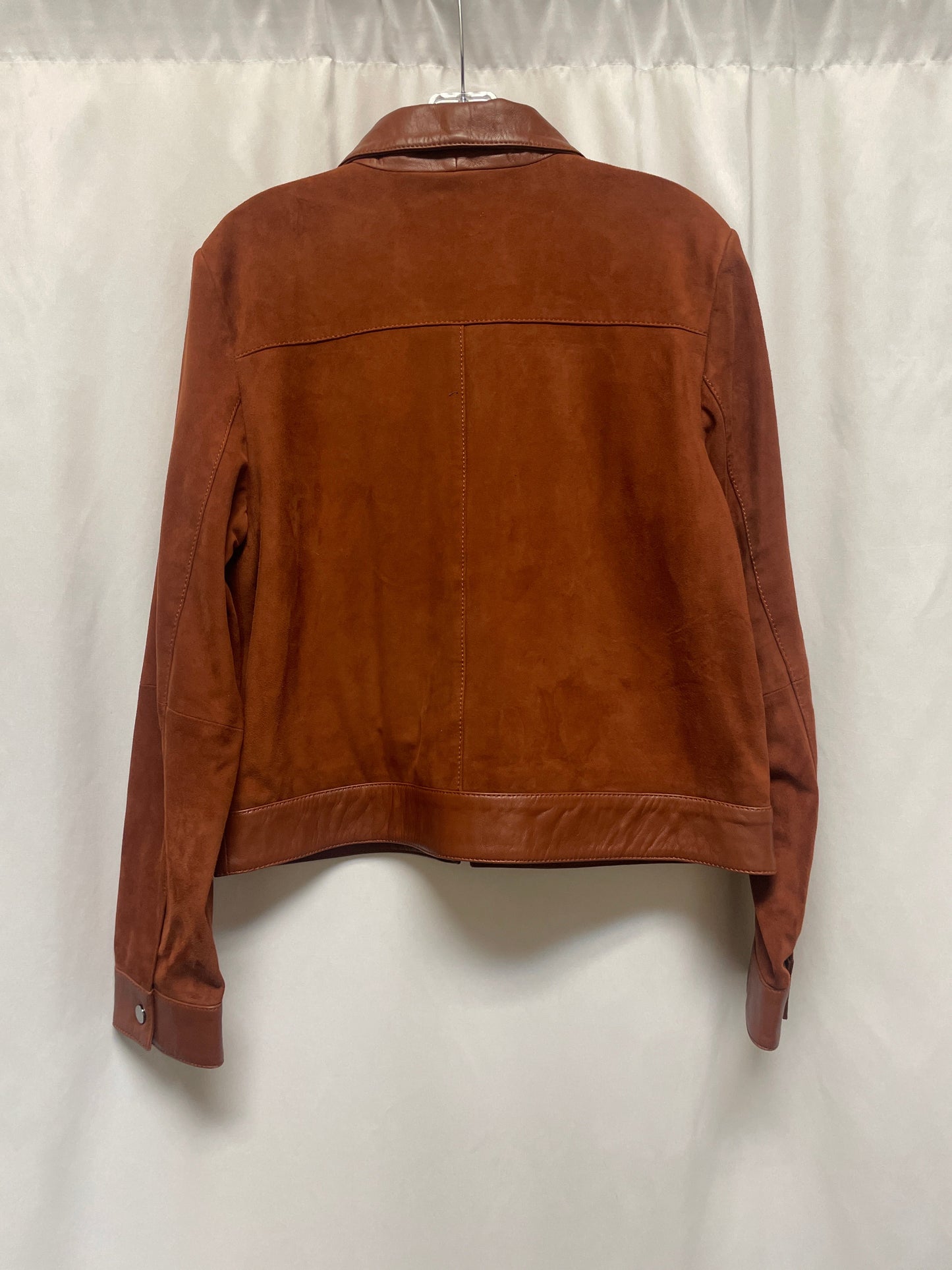 Jacket Leather By Bernardo In Brown, Size: M