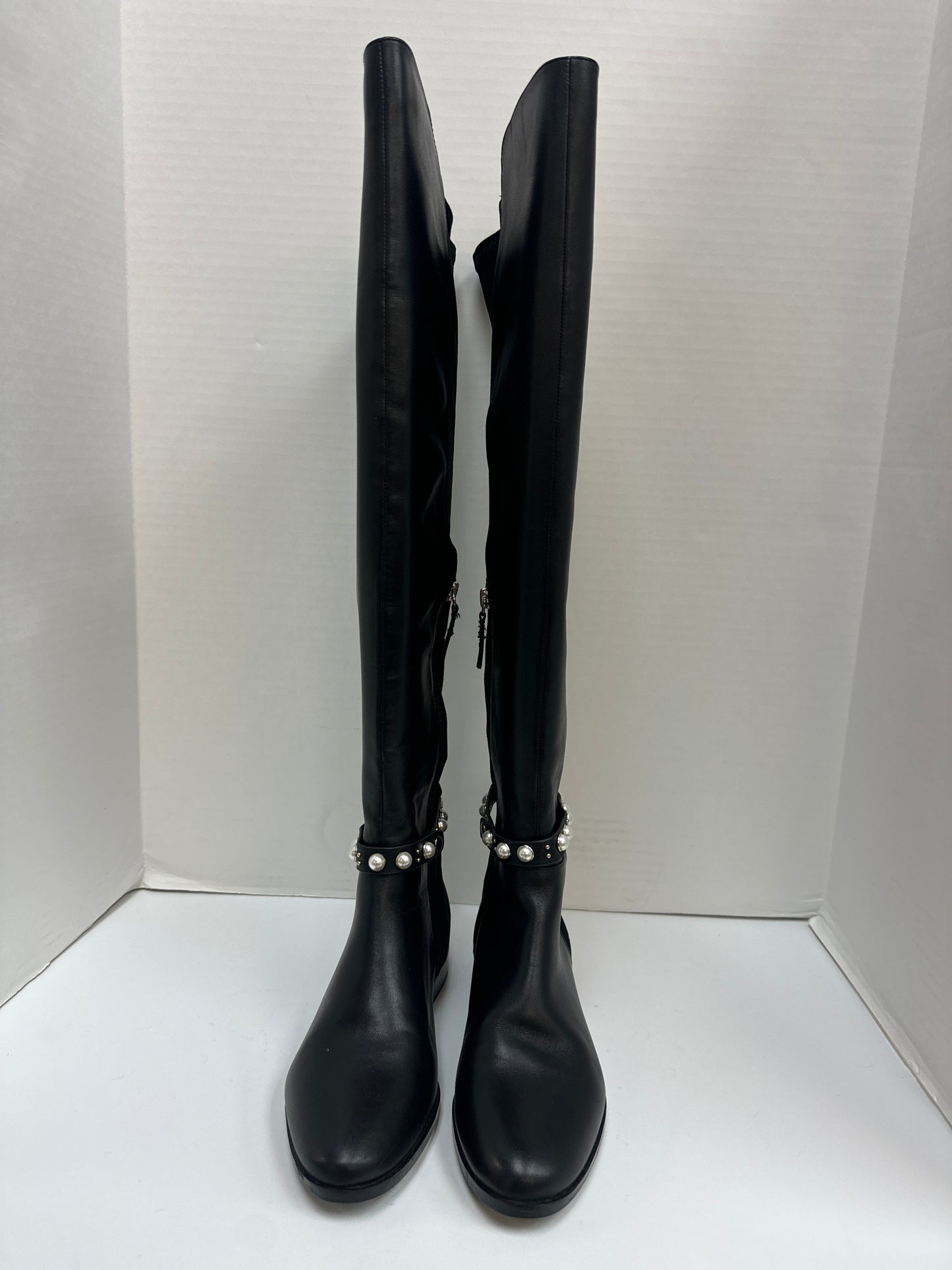 Boots Knee Flats By White House Black Market In Black, Size: 7.5