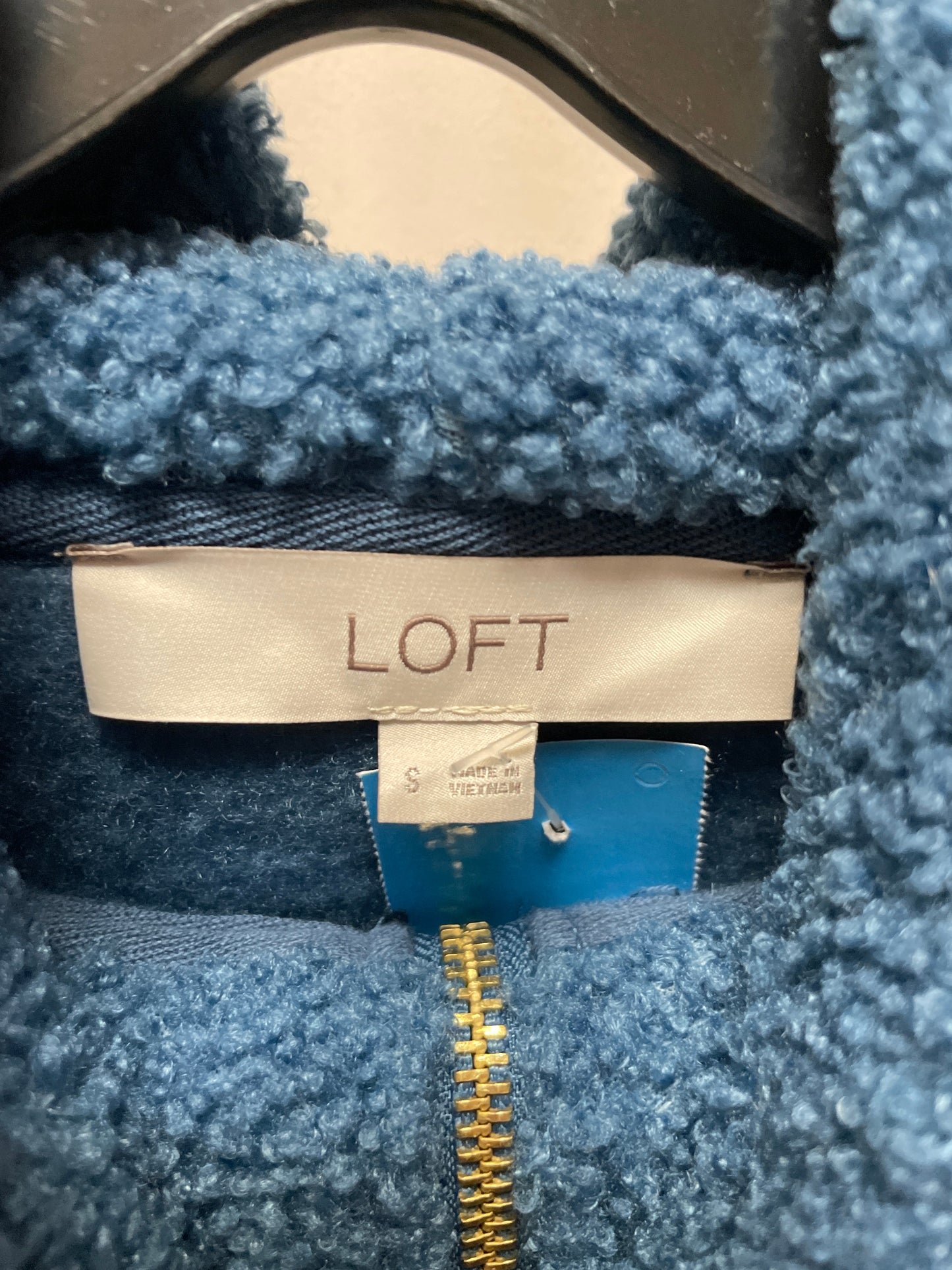 Sweatshirt Hoodie By Loft In Blue, Size: S