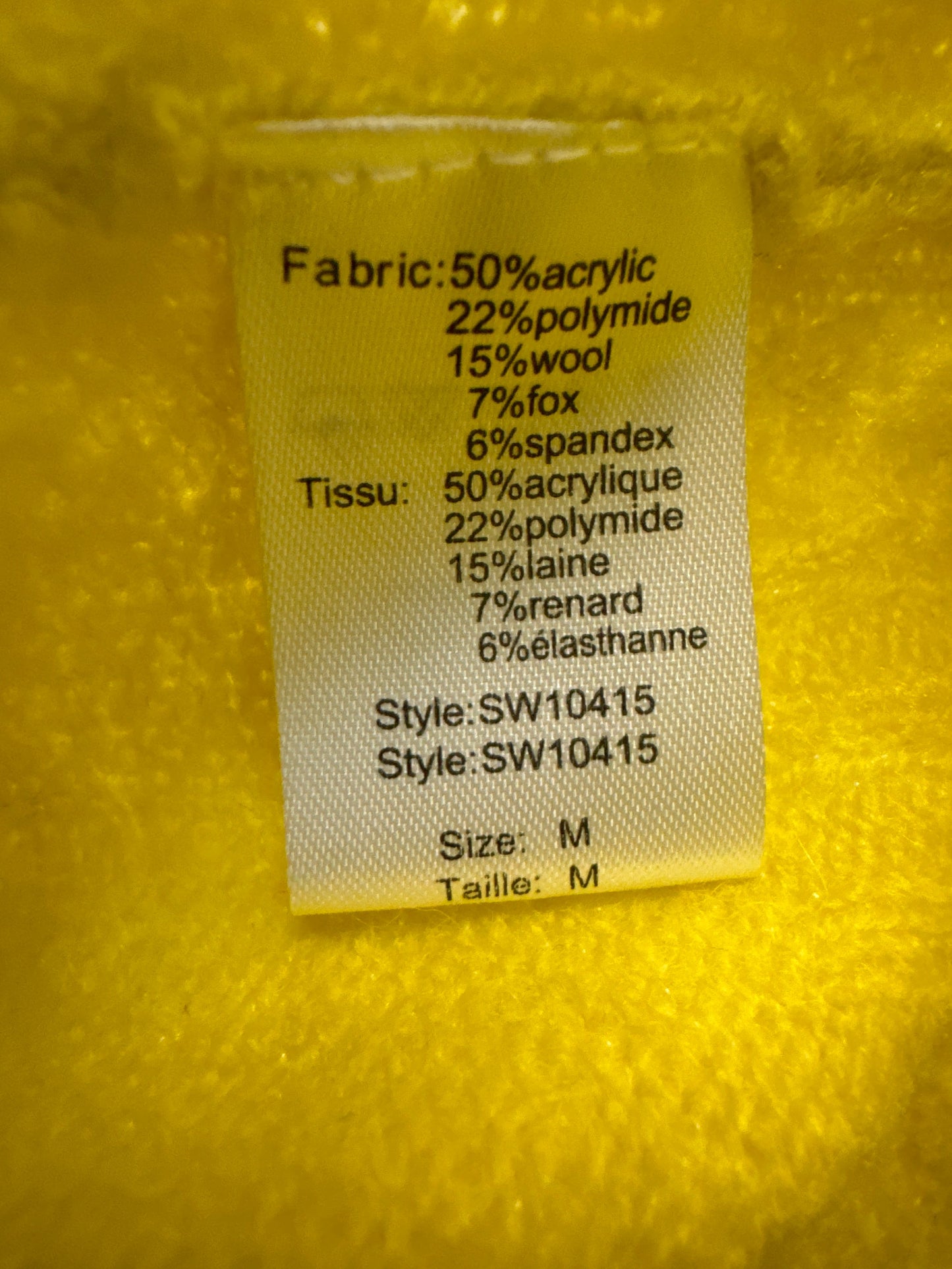 Sweater By Elan In Yellow, Size: M