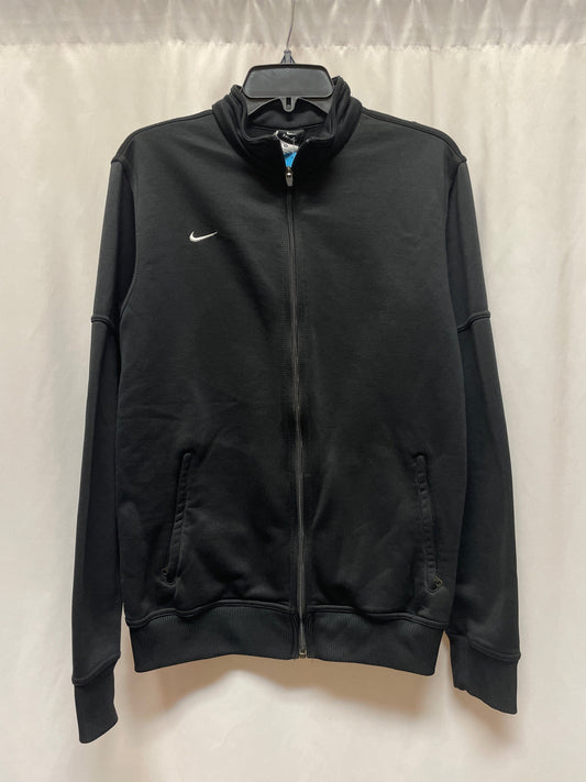 Athletic Jacket By Nike In Black, Size: M