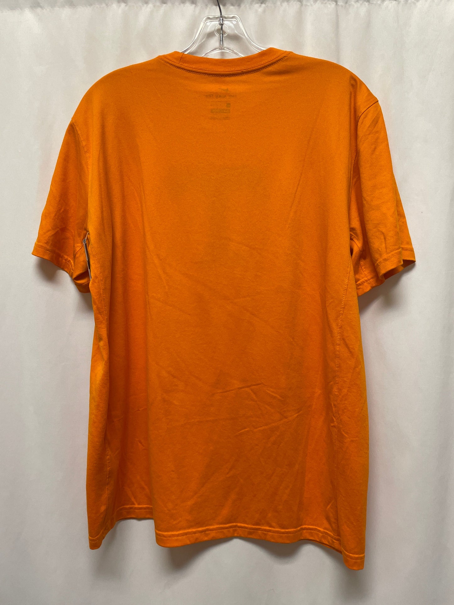 Top Short Sleeve By Nike In Orange, Size: L