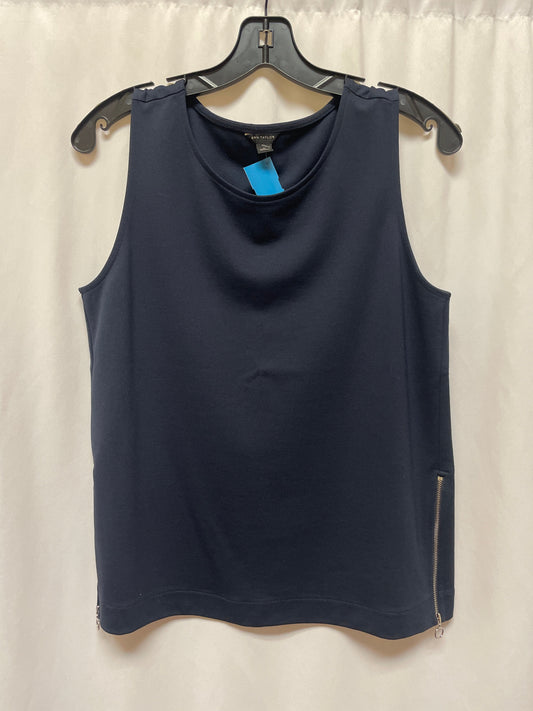 Top Sleeveless By Ann Taylor In Navy, Size: S