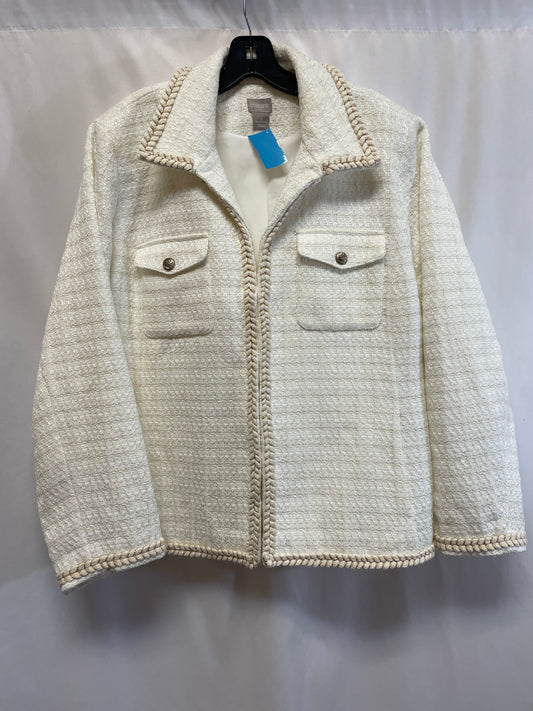 Blazer By Chicos In White, Size: Xl