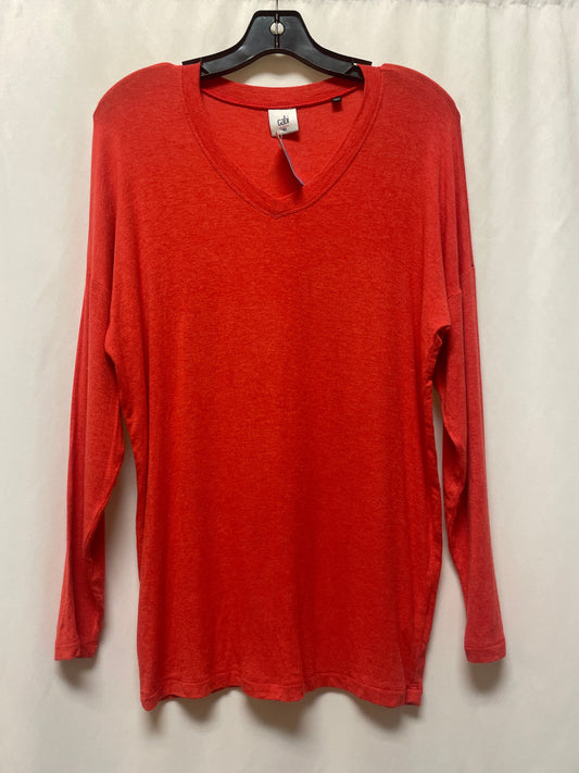 Top Long Sleeve By Cabi In Red, Size: Xs