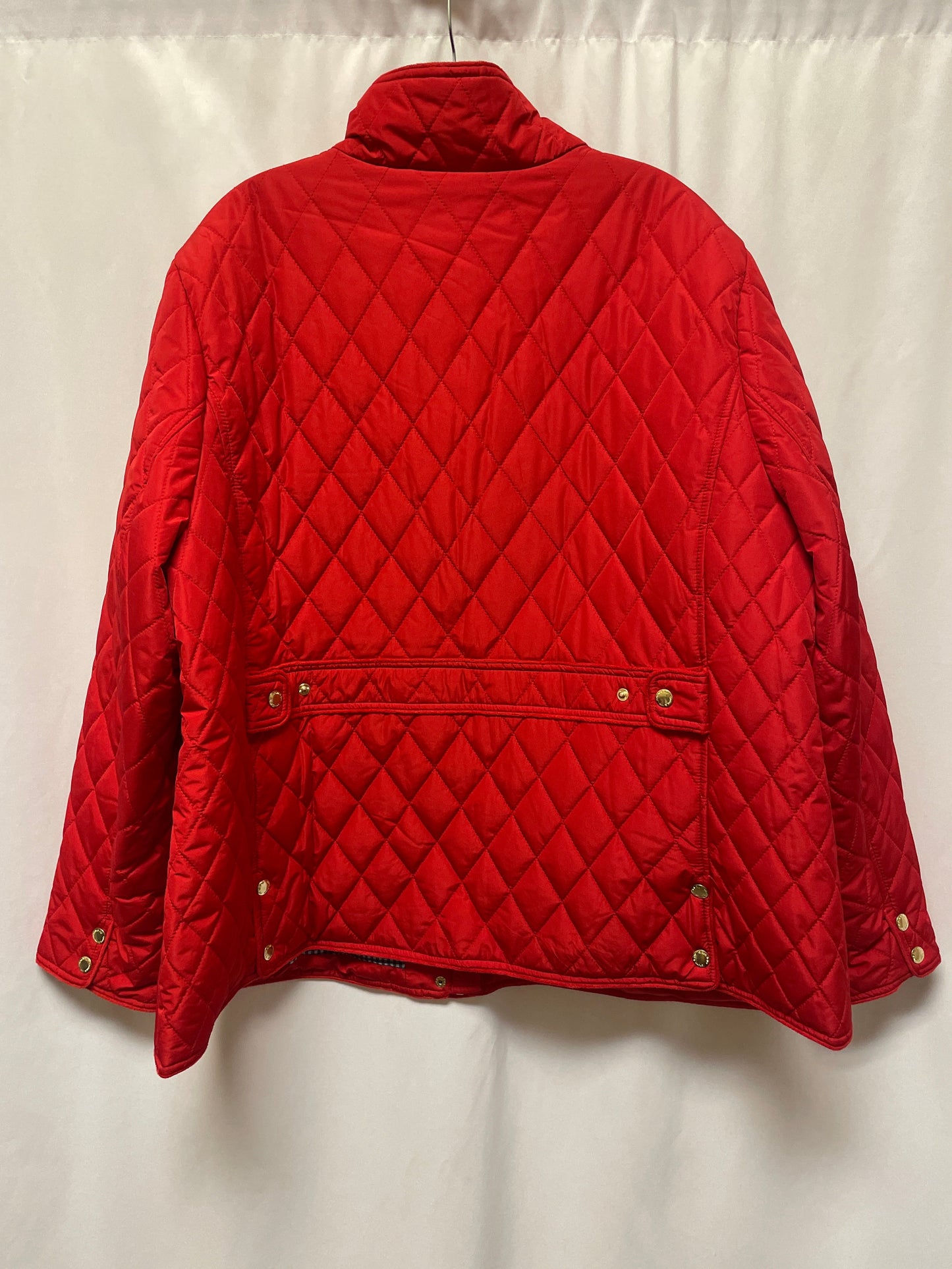 Coat Puffer & Quilted By Croft And Barrow In Red, Size: 3x