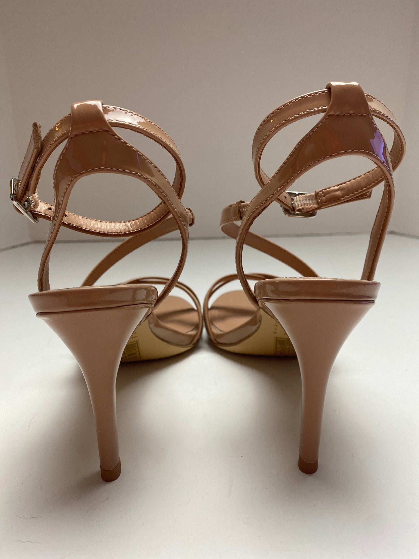 Sandals Heels Stiletto By White House Black Market In Beige, Size: 7.5