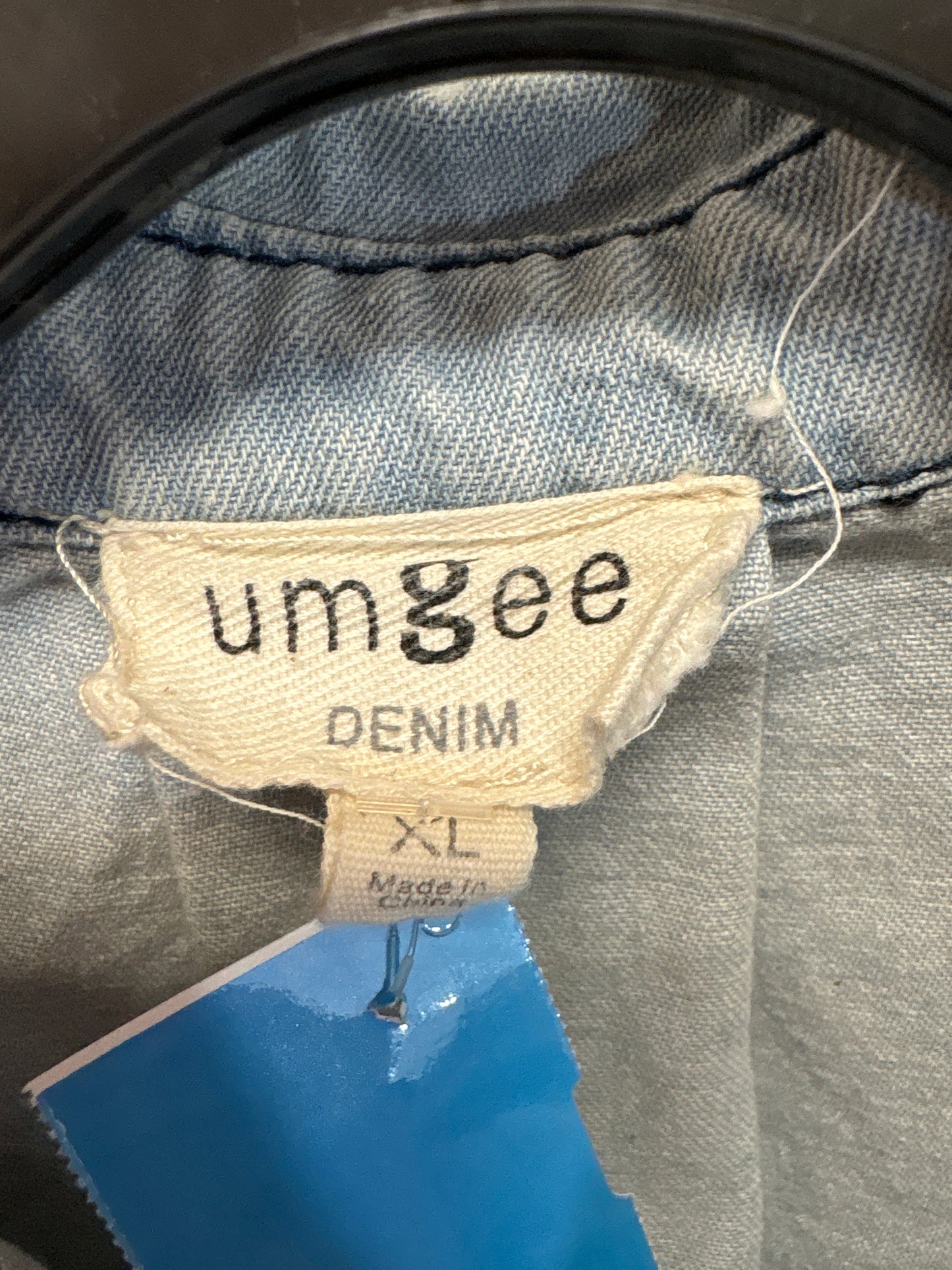 Dress Casual Midi By Umgee In Blue Denim, Size: Xl