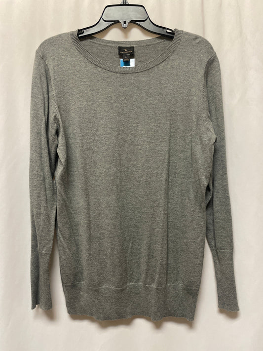 Sweater By Worthington In Grey, Size: L