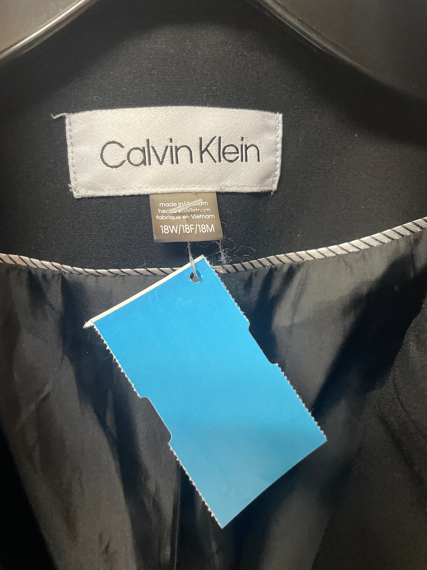 Blazer By Calvin Klein In Black, Size: 1x