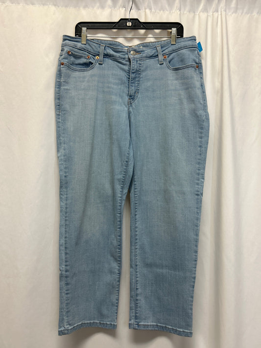 Jeans Boyfriend By Levis In Blue Denim, Size: 16