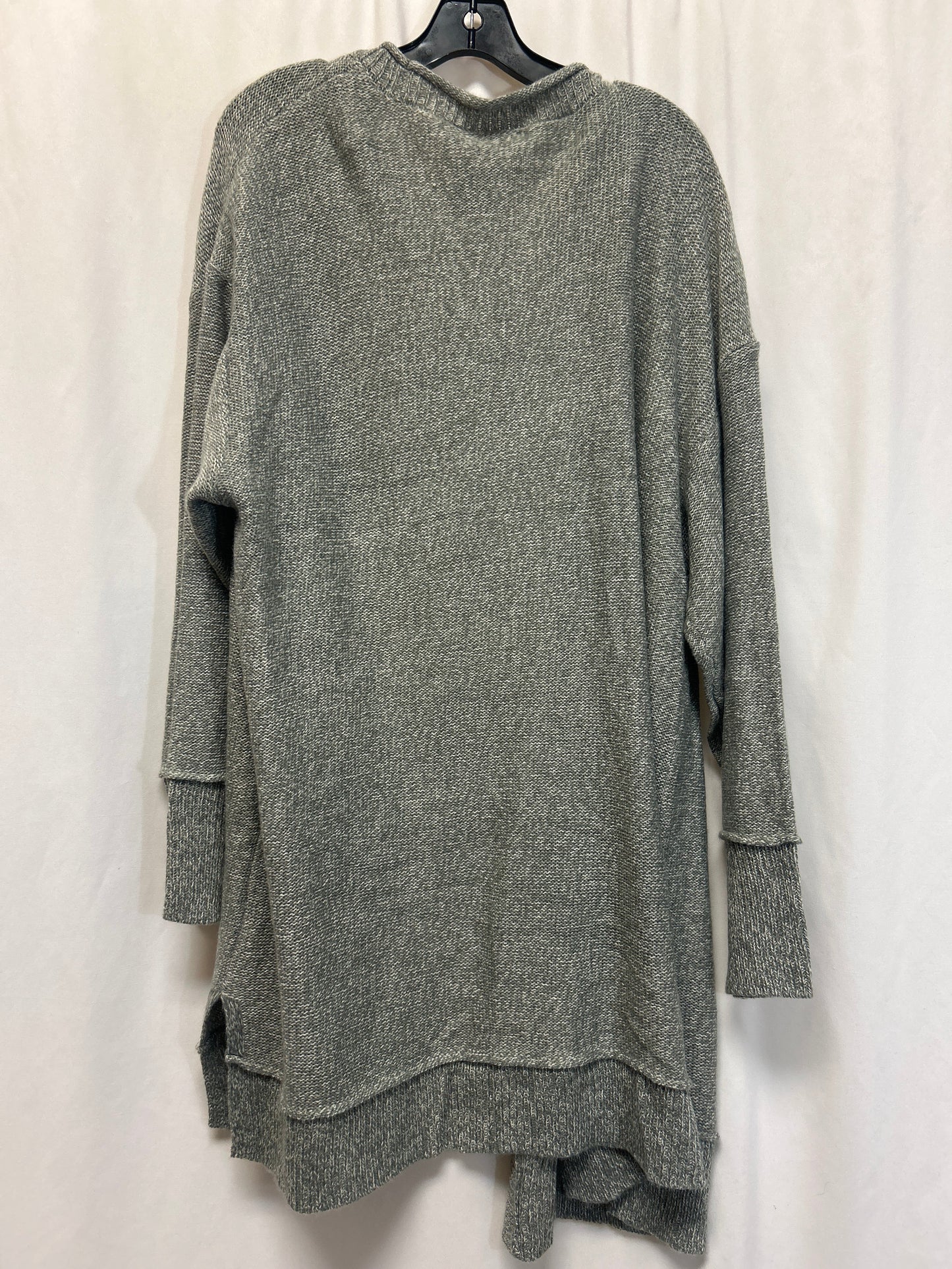 Sweater Cardigan By Wonderly In Grey, Size: 2x