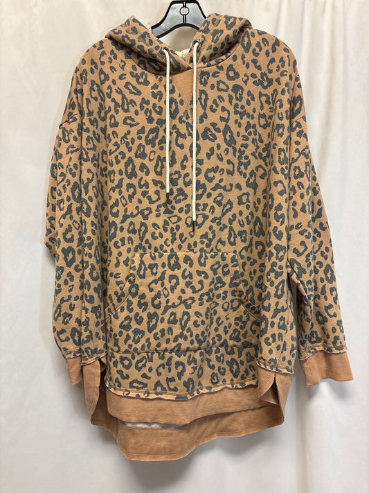 Sweatshirt Hoodie By Maurices In Animal Print, Size: 1x