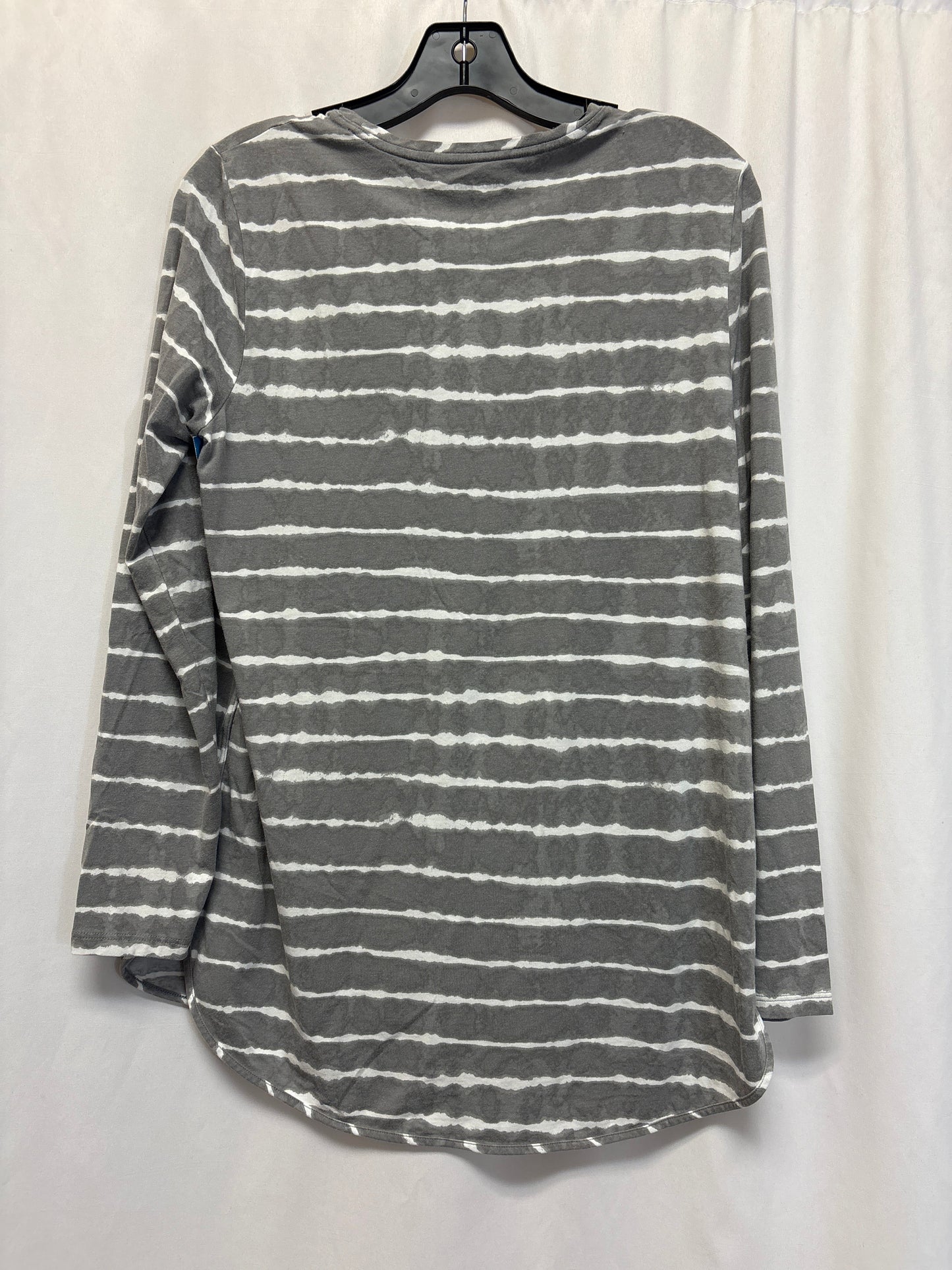 Top Long Sleeve By Lands End In Grey, Size: M