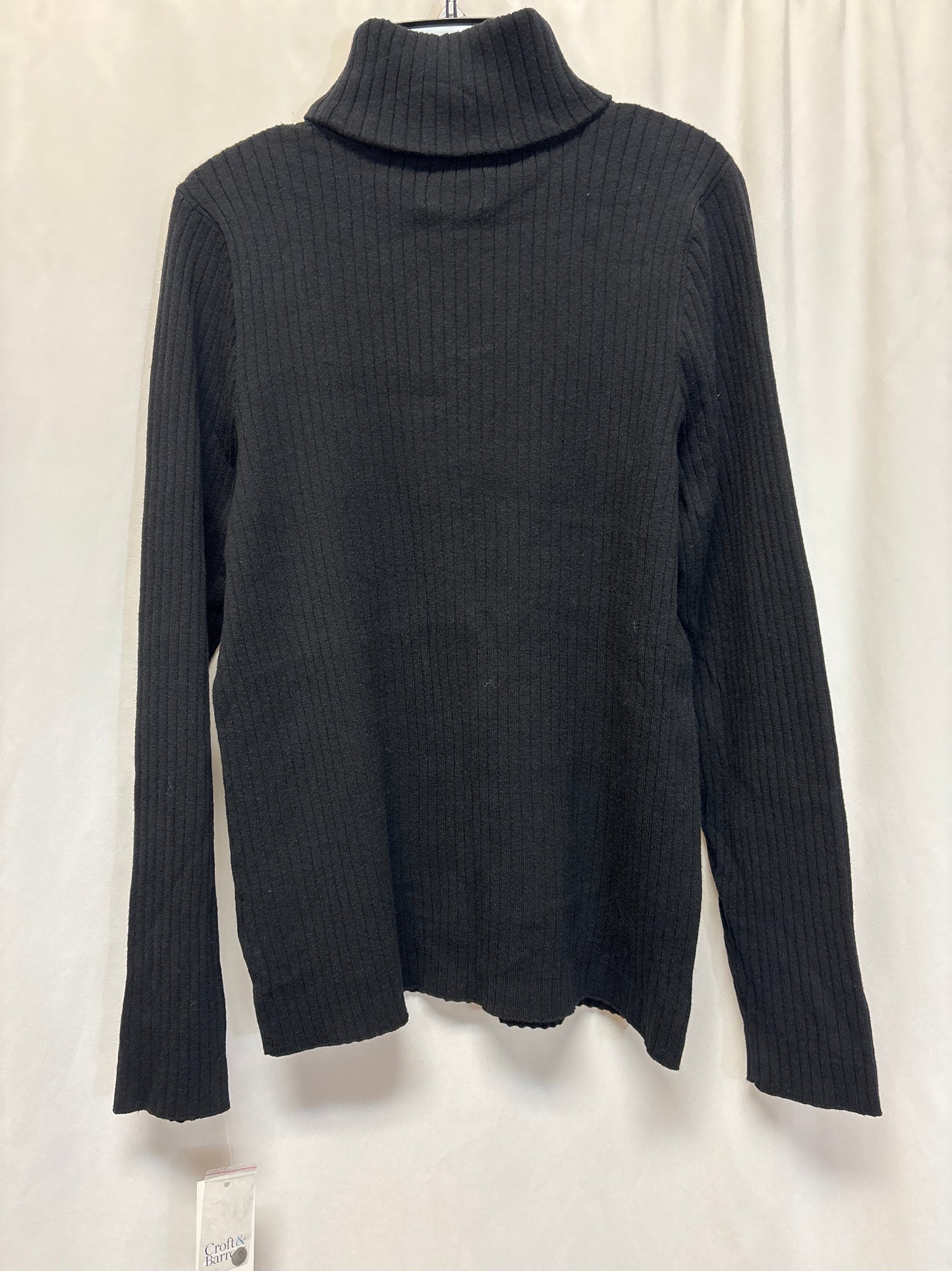 Sweater By Croft And Barrow In Black, Size: Xxl