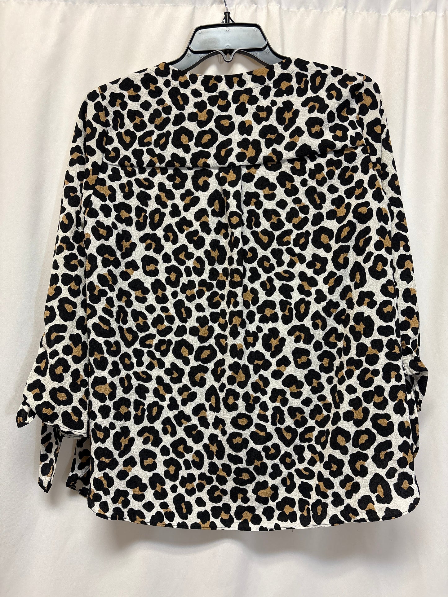 Top Long Sleeve By Michael By Michael Kors In Animal Print, Size: M