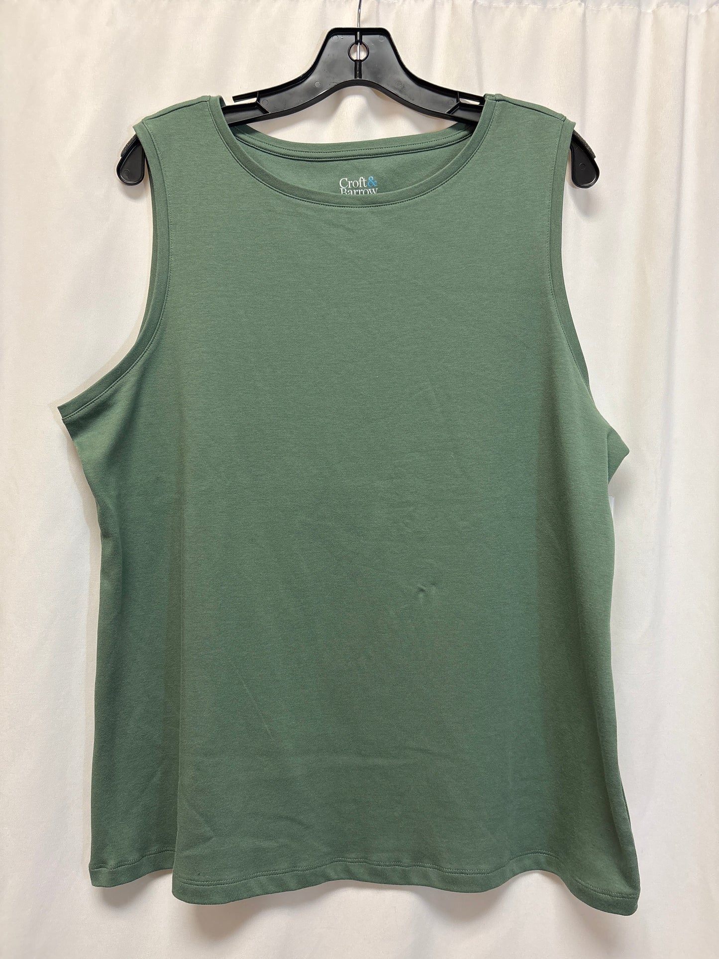 Tank Top By Croft And Barrow In Green, Size: Xl