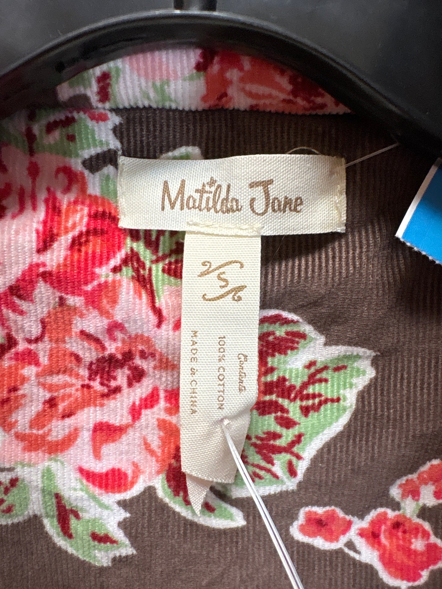 Vest Puffer & Quilted By Matilda Jane In Brown, Size: S